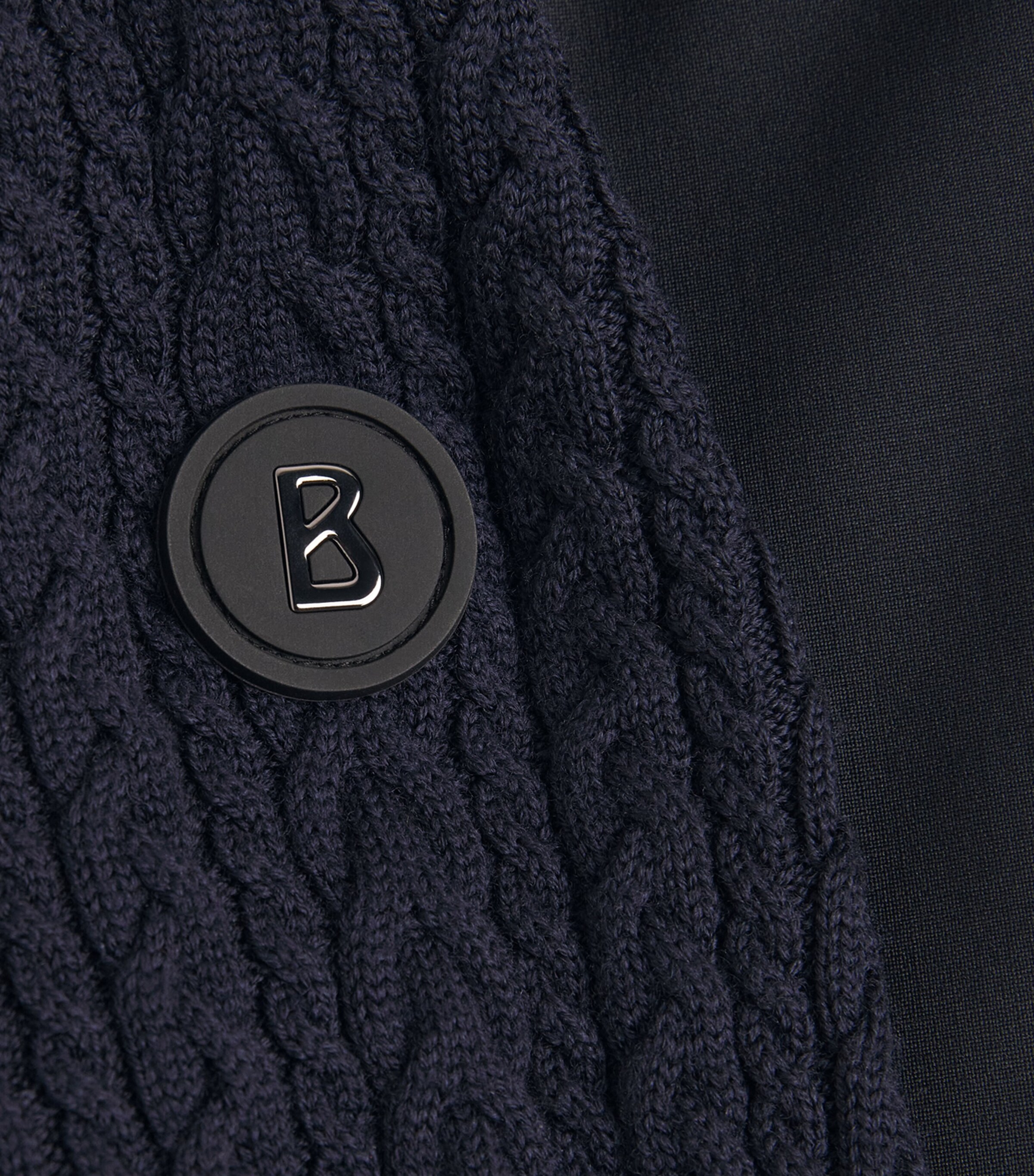 Bogner Mens Virgin Wool Zisco Hybrid Jacket Navy Image 6