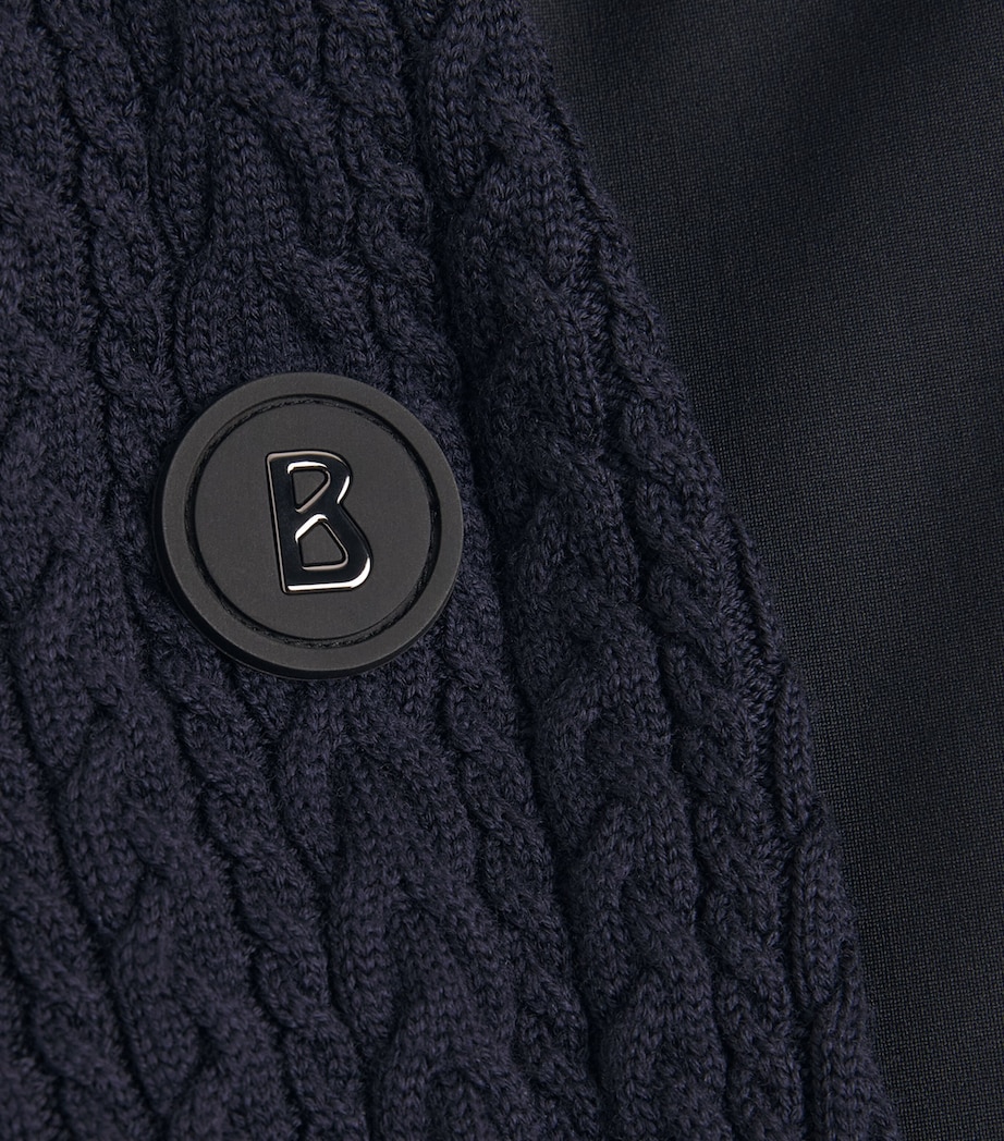 Bogner Mens Virgin Wool Zisco Hybrid Jacket Navy Image 6