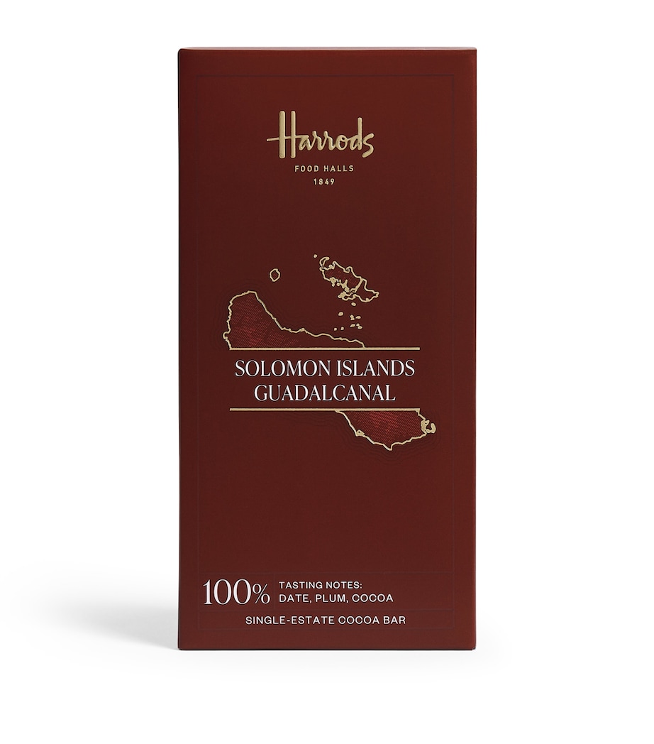 Harrods Single-Estate 100% Cocoa Guadalcanal Island Chocolate Bar (70g) NO COLOUR Image 1