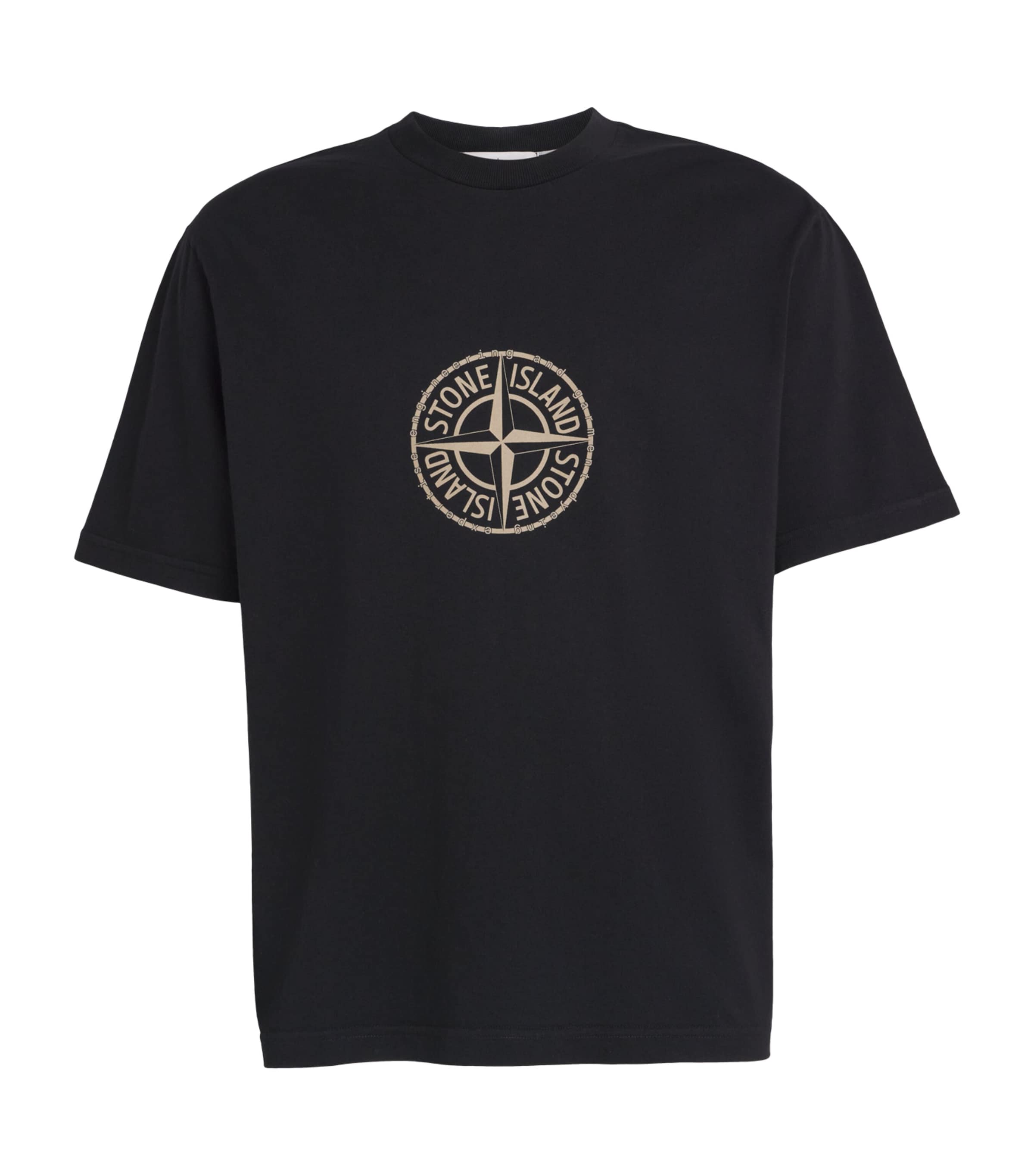 Stone Island Mens Cotton All Around Compass T-Shirt Image 1