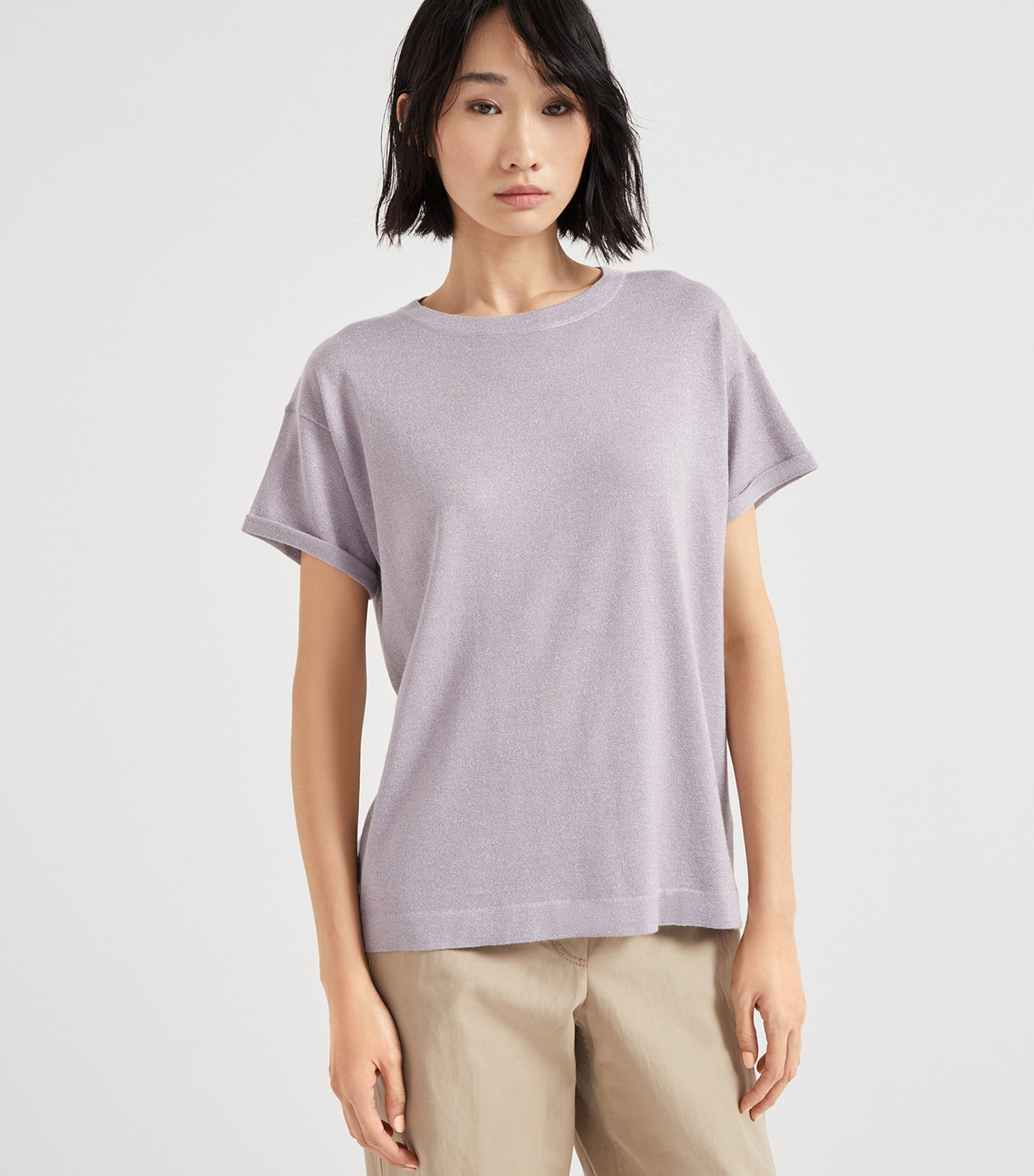 Brunello Cucinelli - Lavender Sleeveless Pleated Silk Dress
