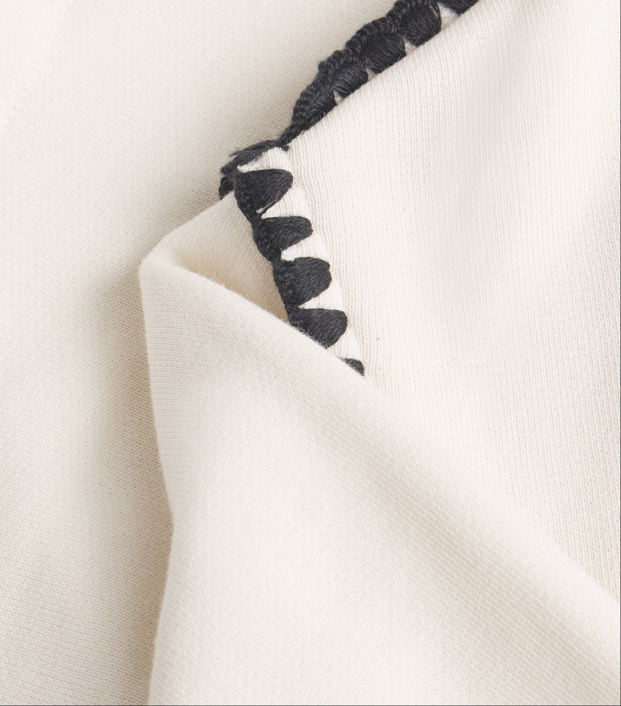 Rag & Bone Womens Vintage Terry Blanket-Stitch Sweatshirt Chalk Image 5