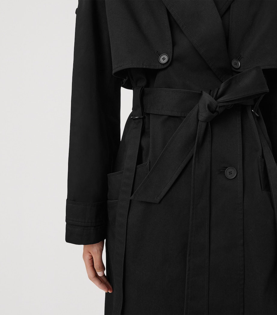 Cadence Hybrid Trench Coat BLACK Image 12