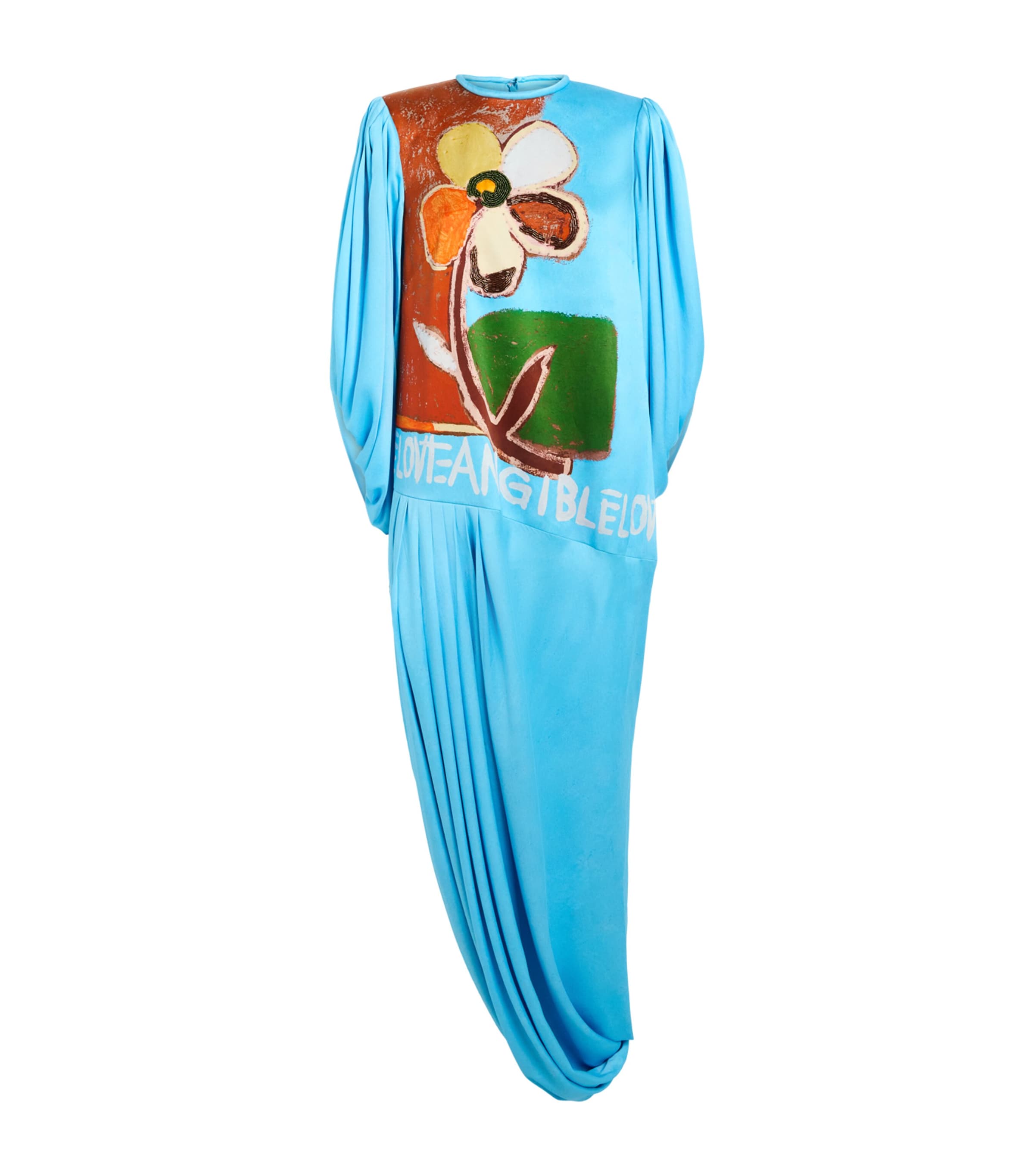 ALEMAIS Womens Silk Lenny Gown Azure Image 1