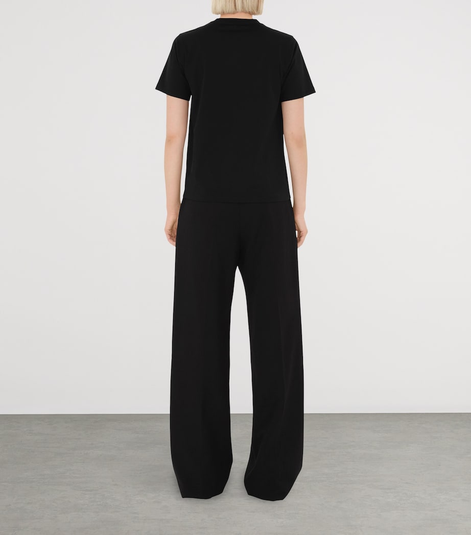 Cotton Logo T-Shirt BLACK Image 4