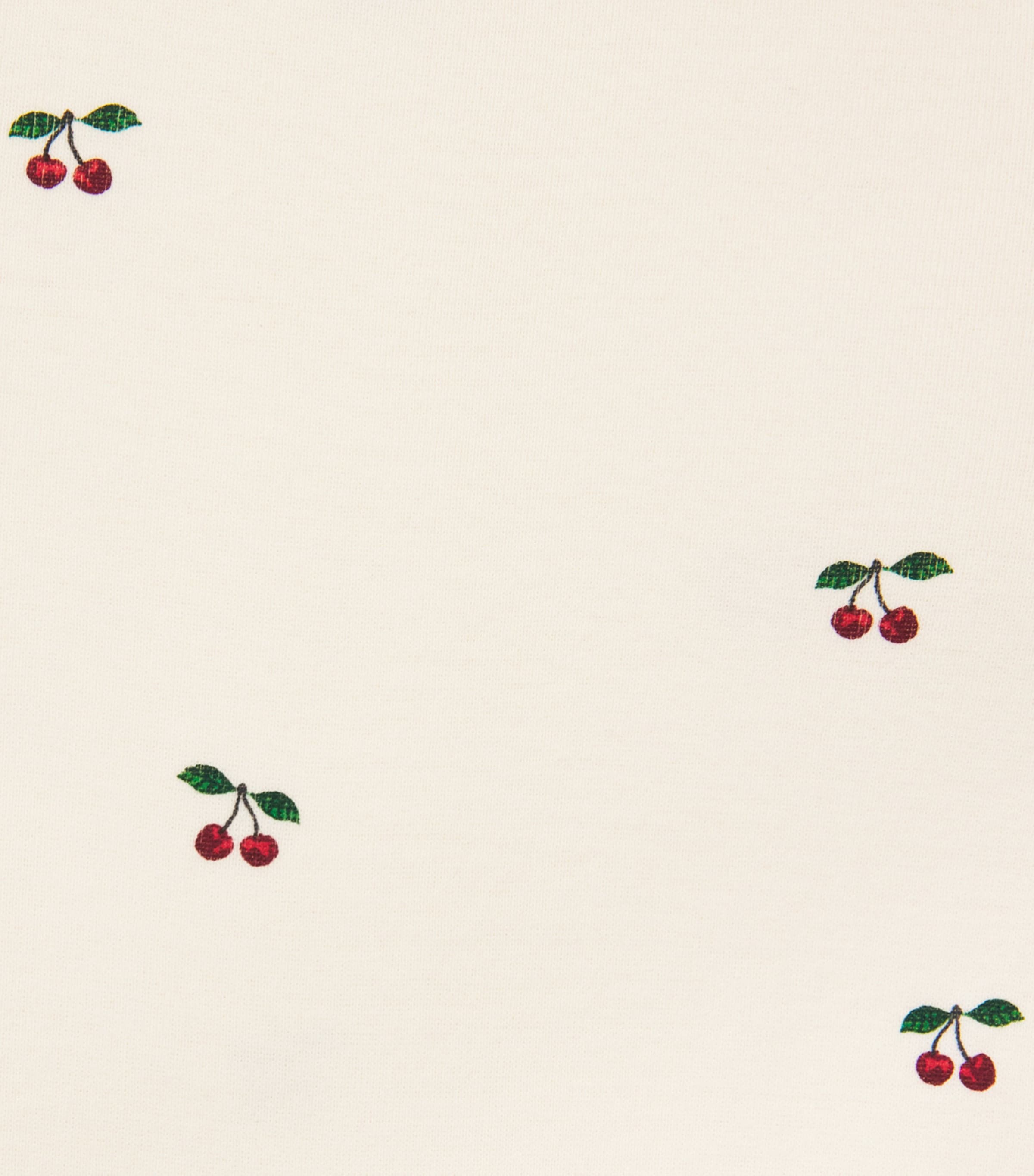 KONGES SLOJD Organic Cotton Cherry Print Bodysuit (9 Months-2 Years) Image 3