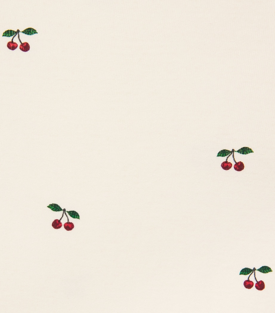 KONGES SLOJD Organic Cotton Cherry Print Bodysuit (9 Months-2 Years) Image 3