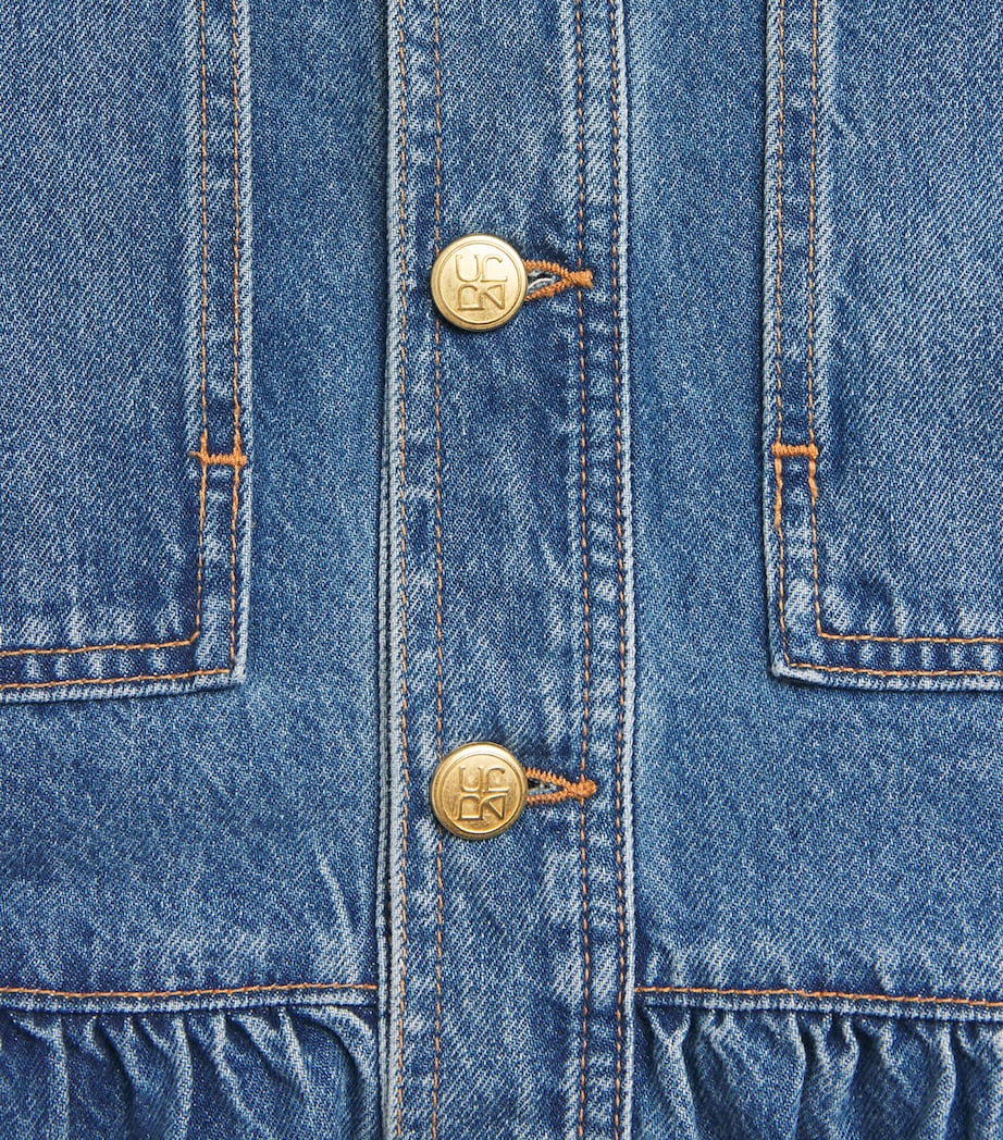 Ulla Johnson Womens Arquette Denim Jacket Danube Image 6