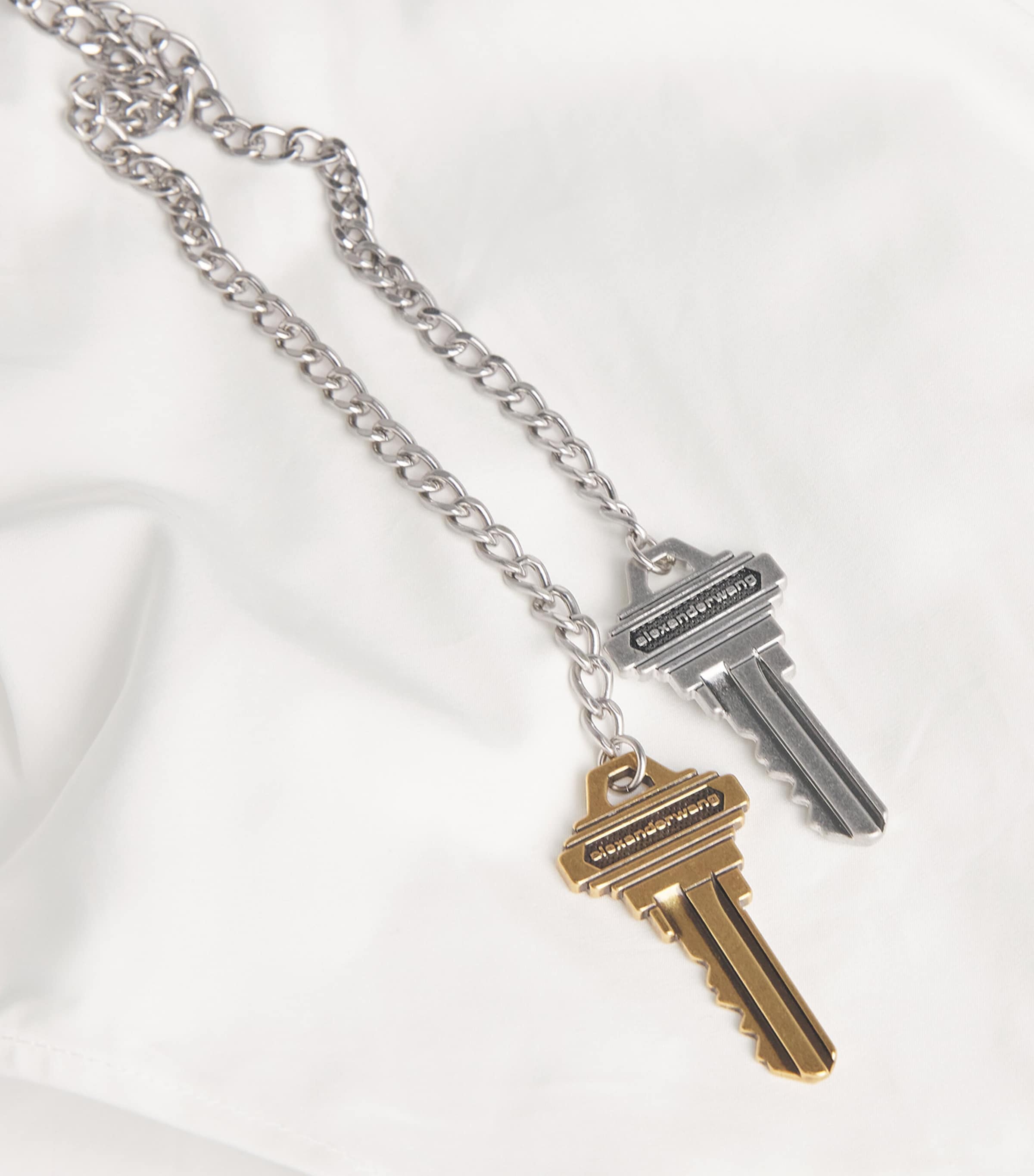 Cotton Waist-Chain Shirt 100 WHITE Image 5