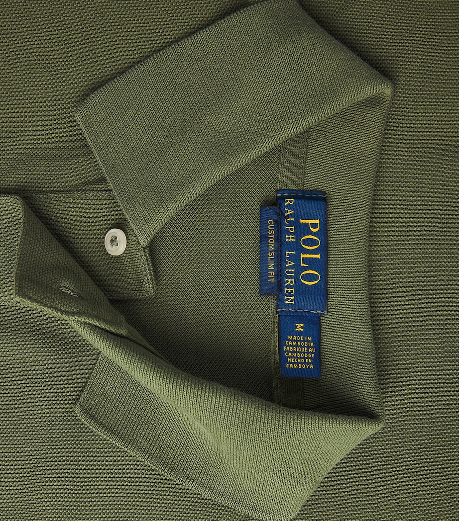 Cotton Mesh Custom-Fit Polo Shirt SUPPLY OLIVE Image 5