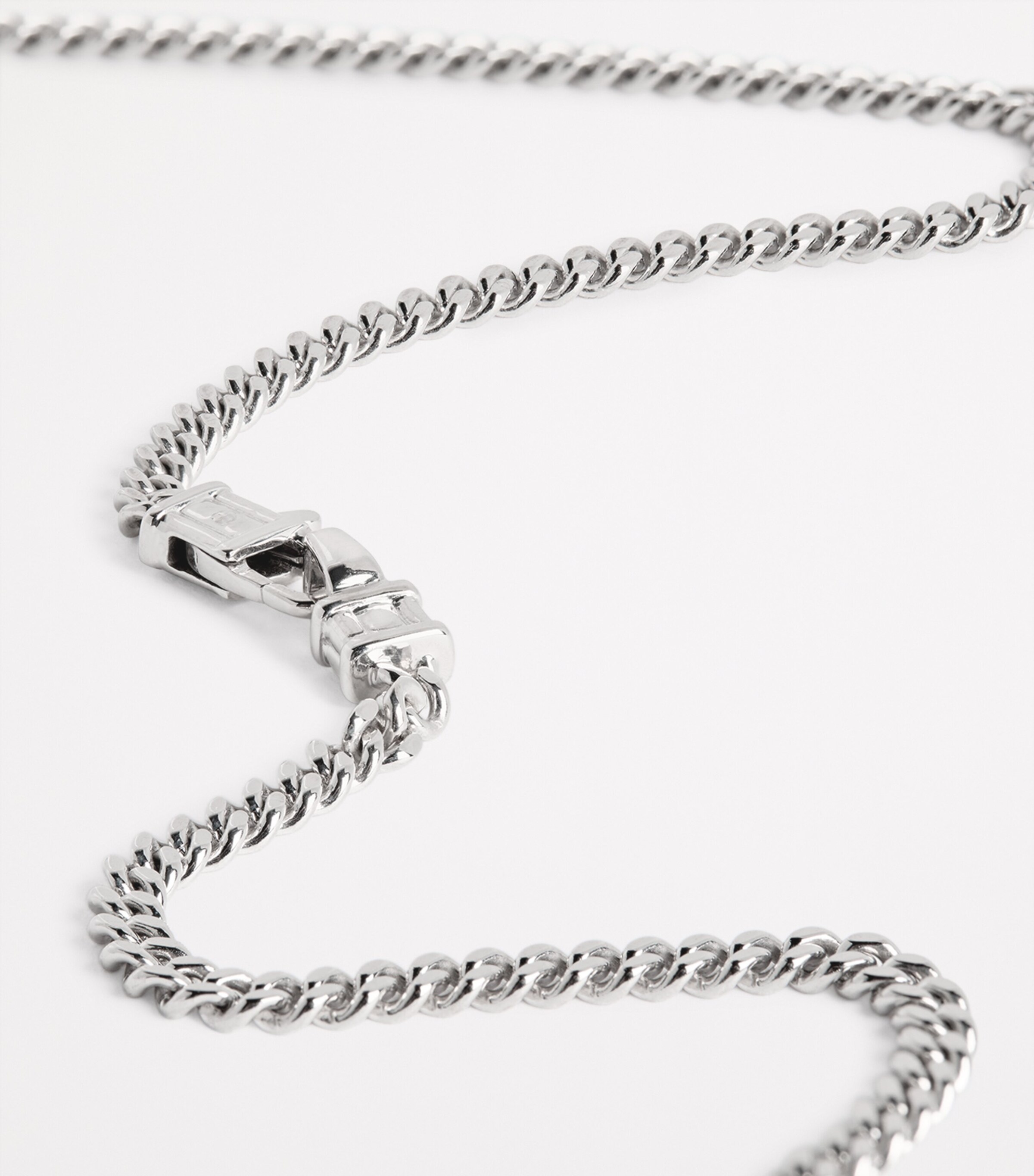 Tom Wood Sterling Silver Curb Chain M Necklace | Harrods UK