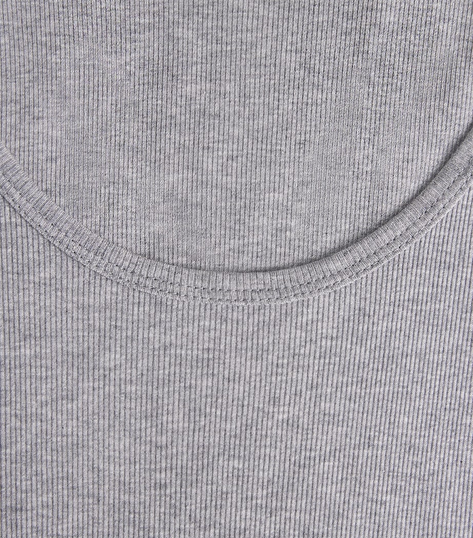 TOM FORD Mens Ribbed Tank Top Grey Image 5