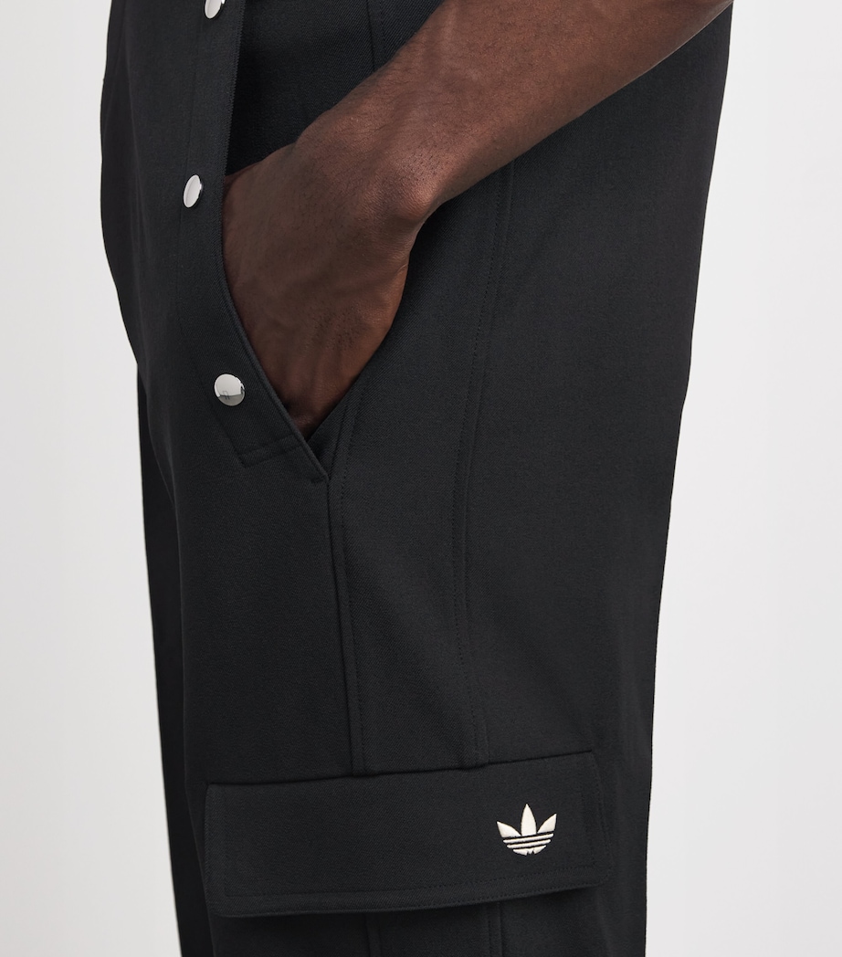 x Wales Bonner Popper Trousers BLACK Image 6