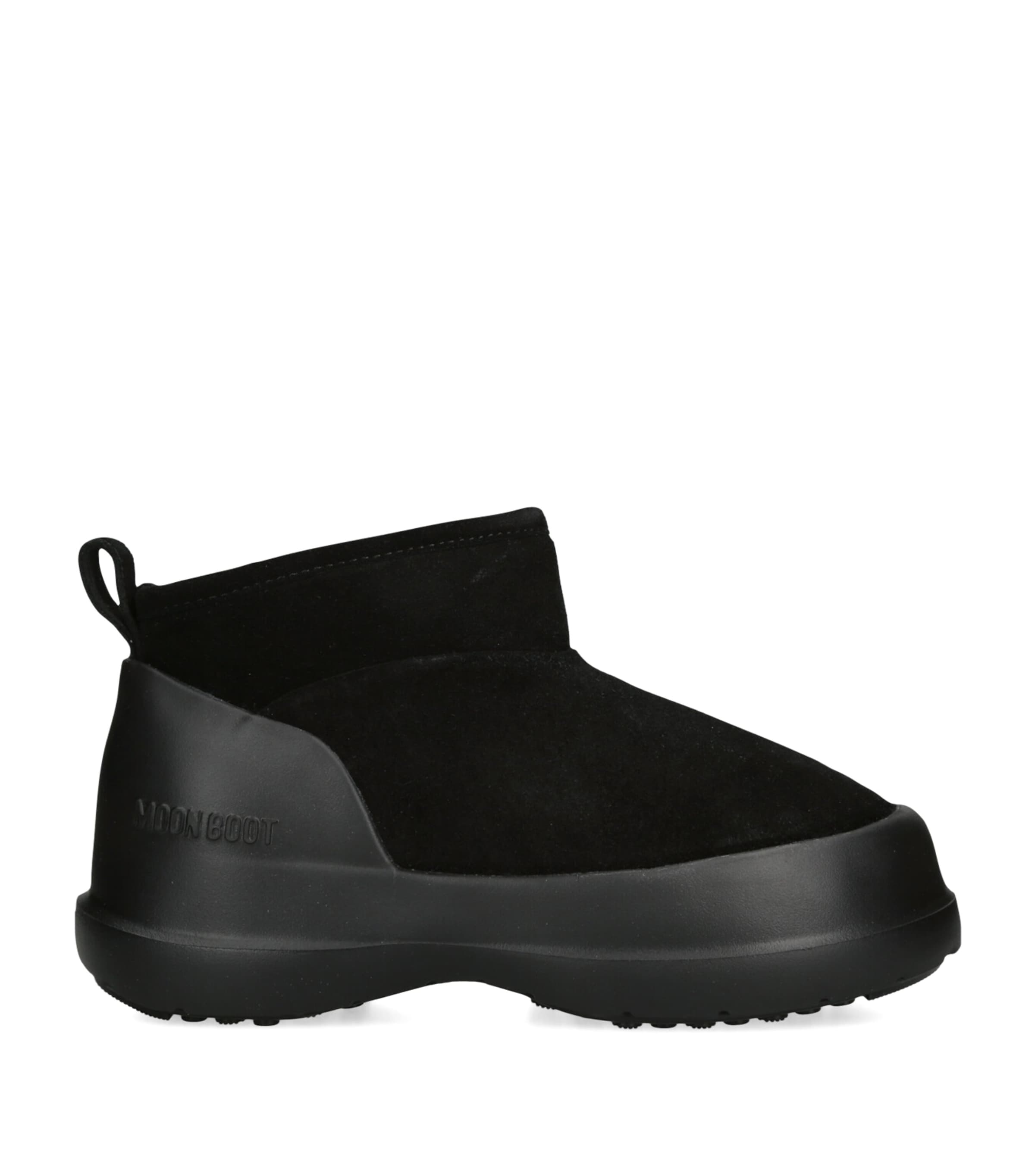 Moon Boot Luna Low-suede Boots In Black