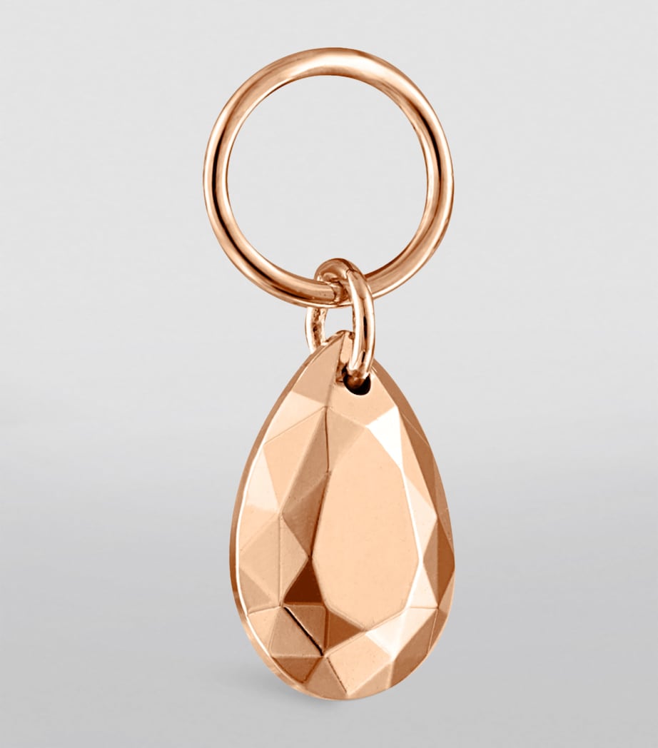 Faceted Pear Charm (6.5mm) ROSE GOLD Image 3