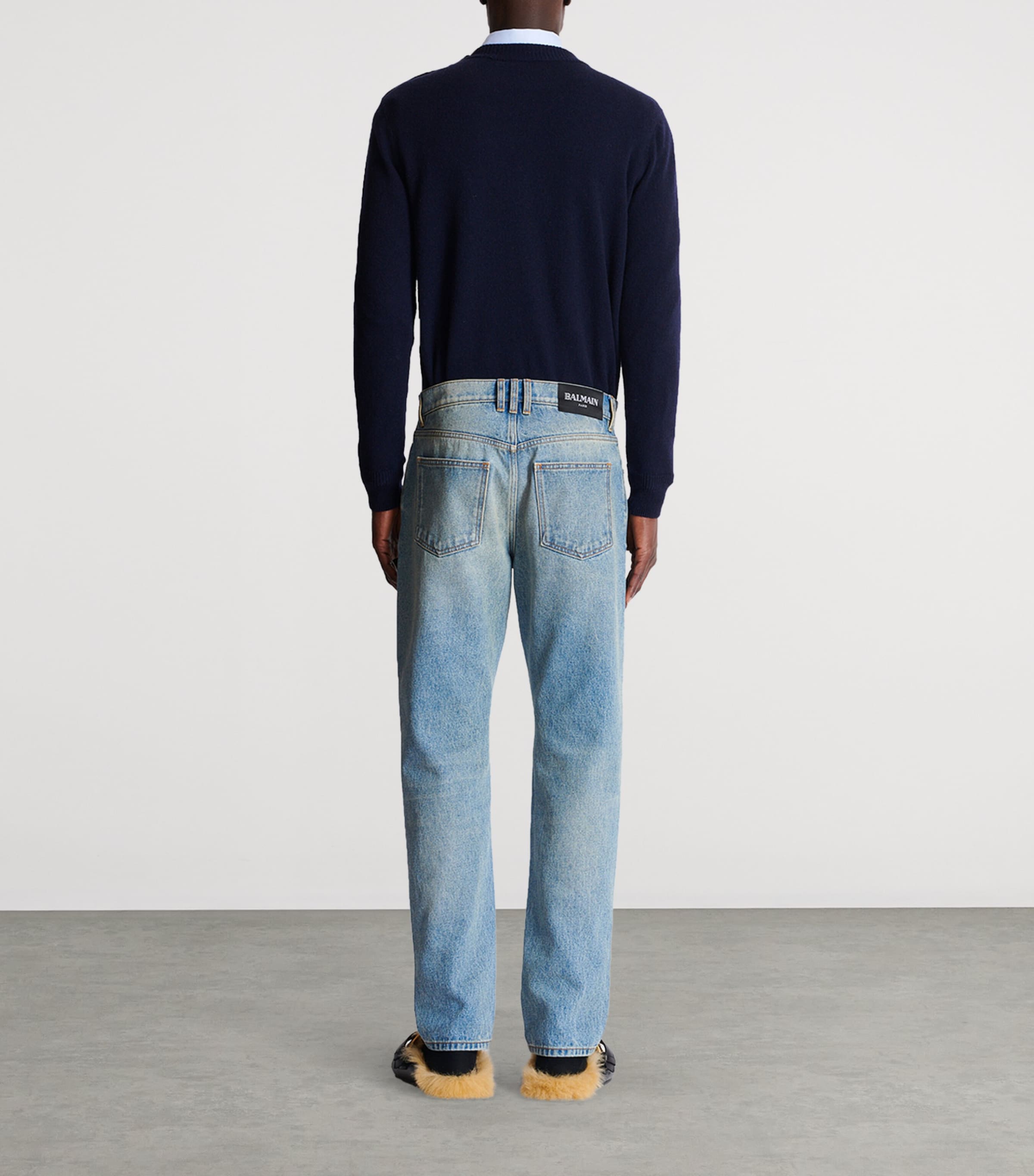 Faded Straight Jeans 6AW BLEU JEAN Image 4