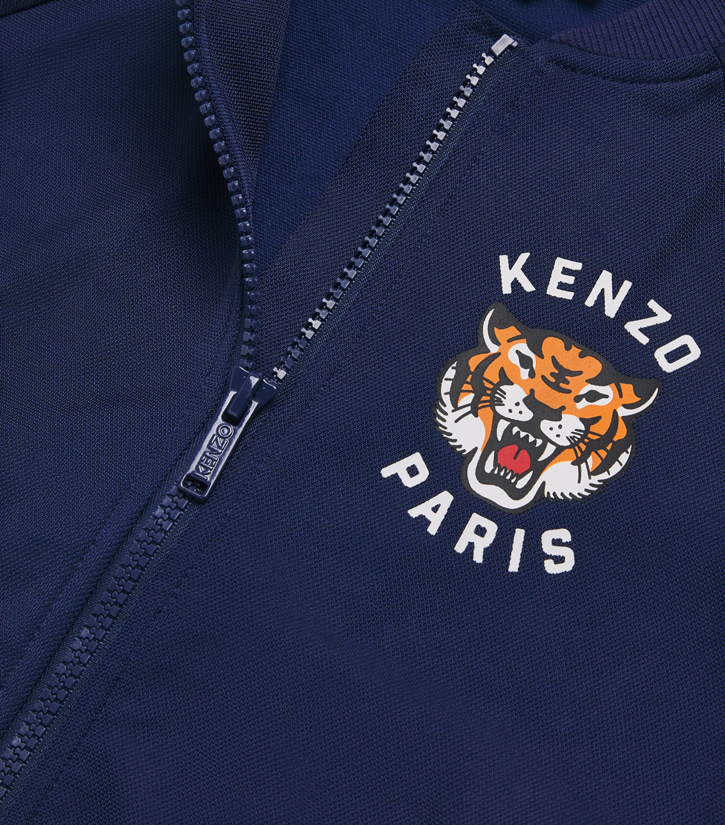 Tiger Zip-Up Bomber Jacket (6-14 Years) 84NMEDIEVAL BLUE Image 3