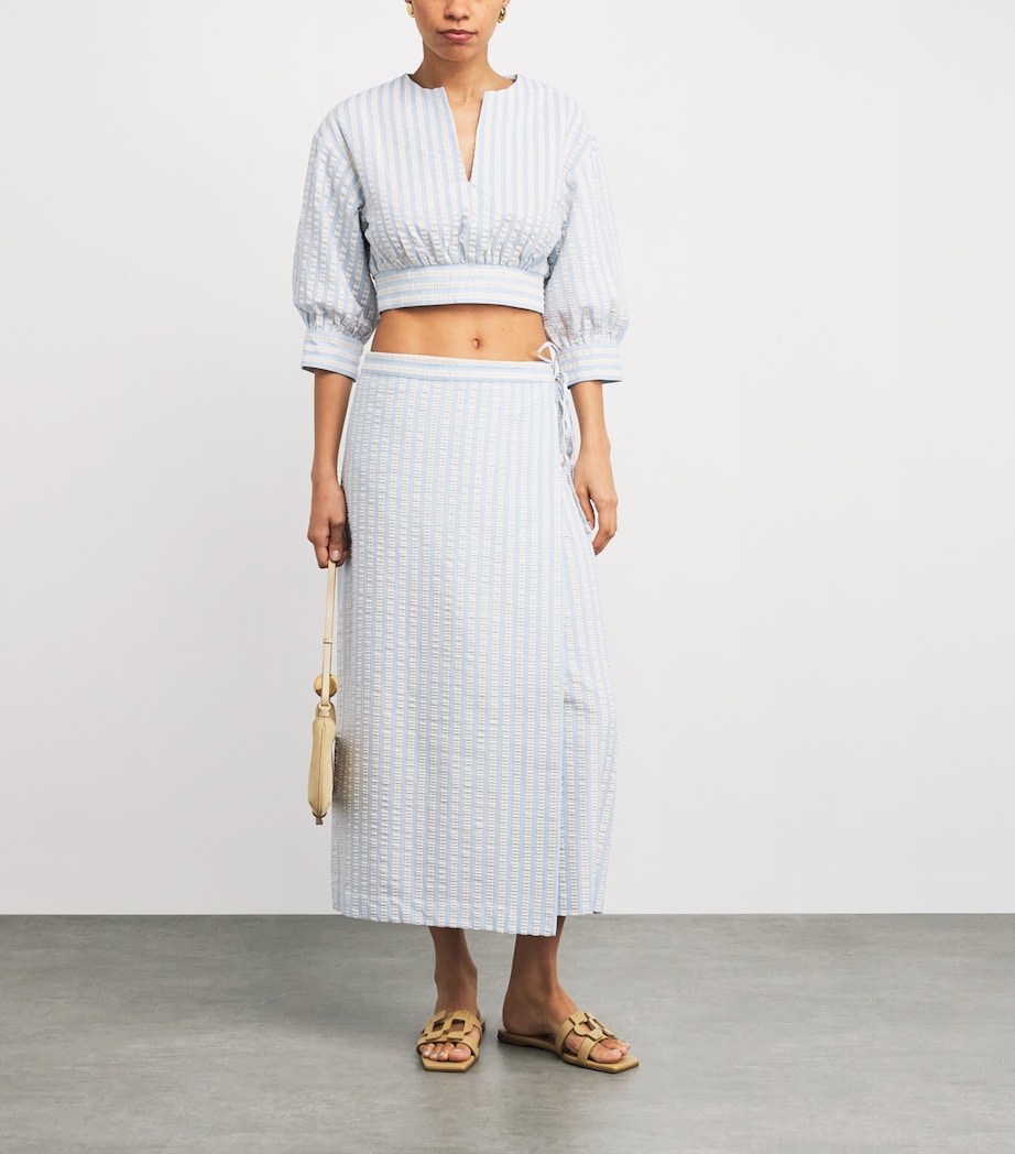 Leather Monogram Slides CAMEL Image 6