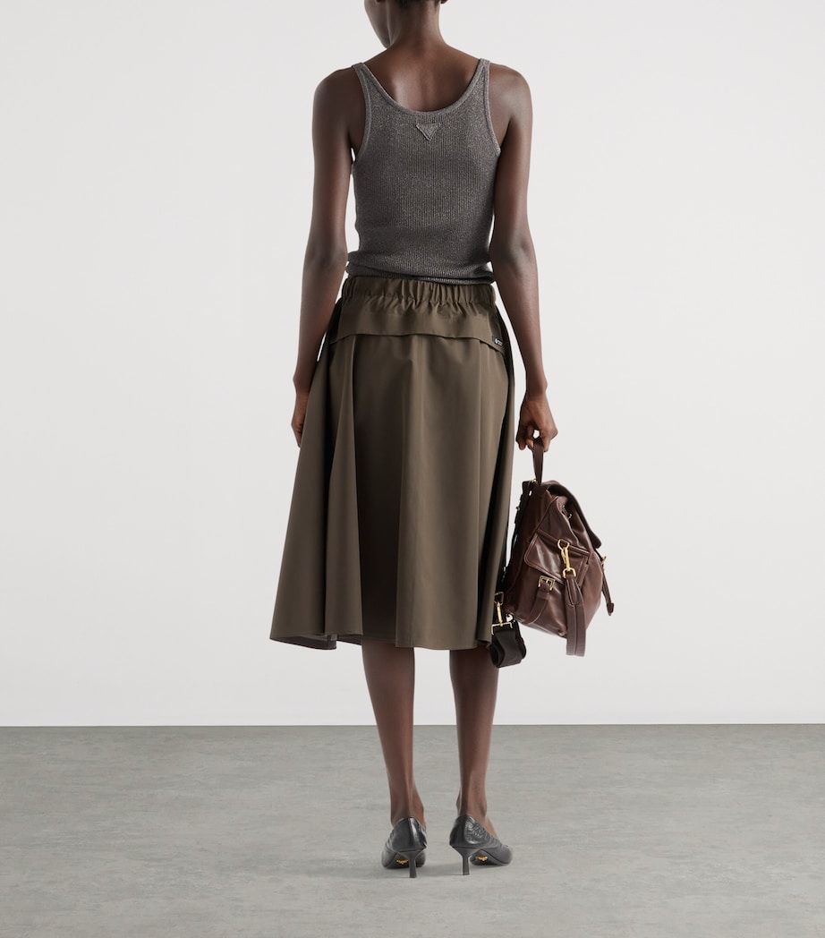 Technical Circle Midi Skirt F0334 Image 5