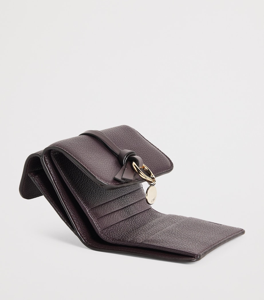 Chloé Small Leather Alphabet Trifold Wallet Perfect Plum Image 3