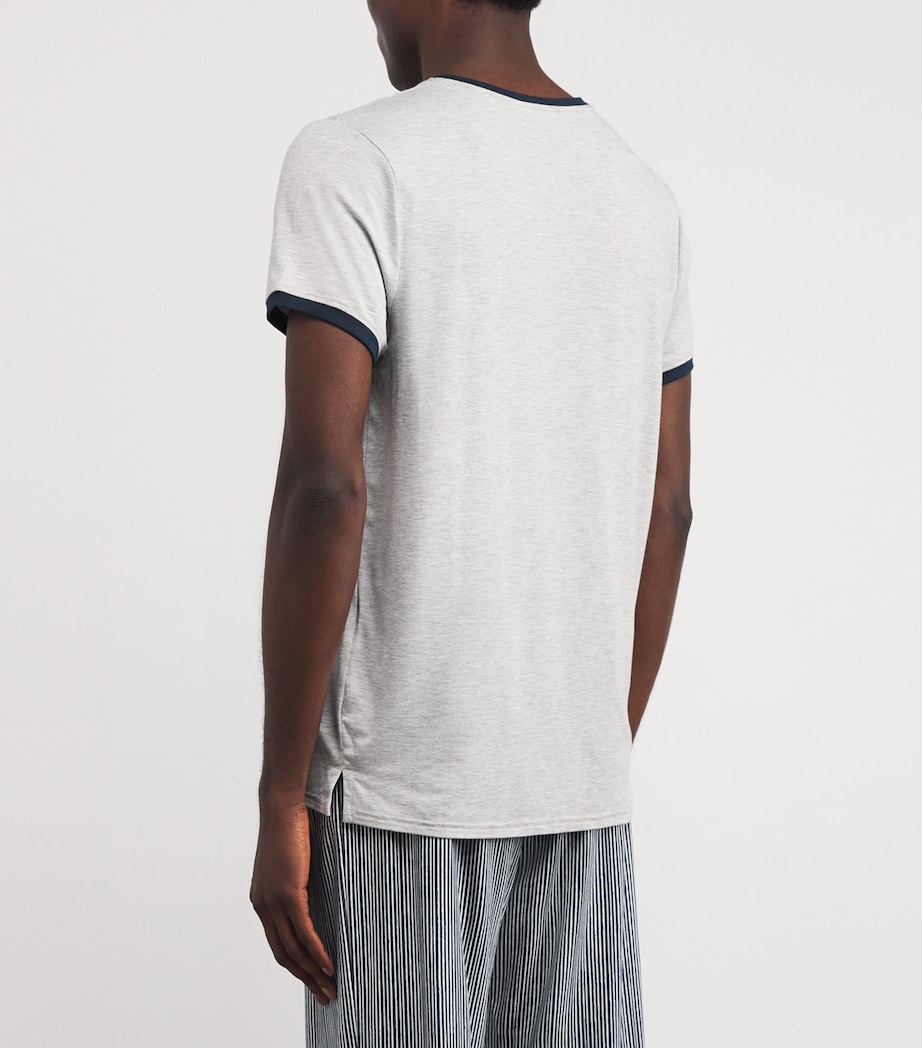 Marlow Lounge T-Shirt LGRN LIGHT GREY/NAVY Image 4