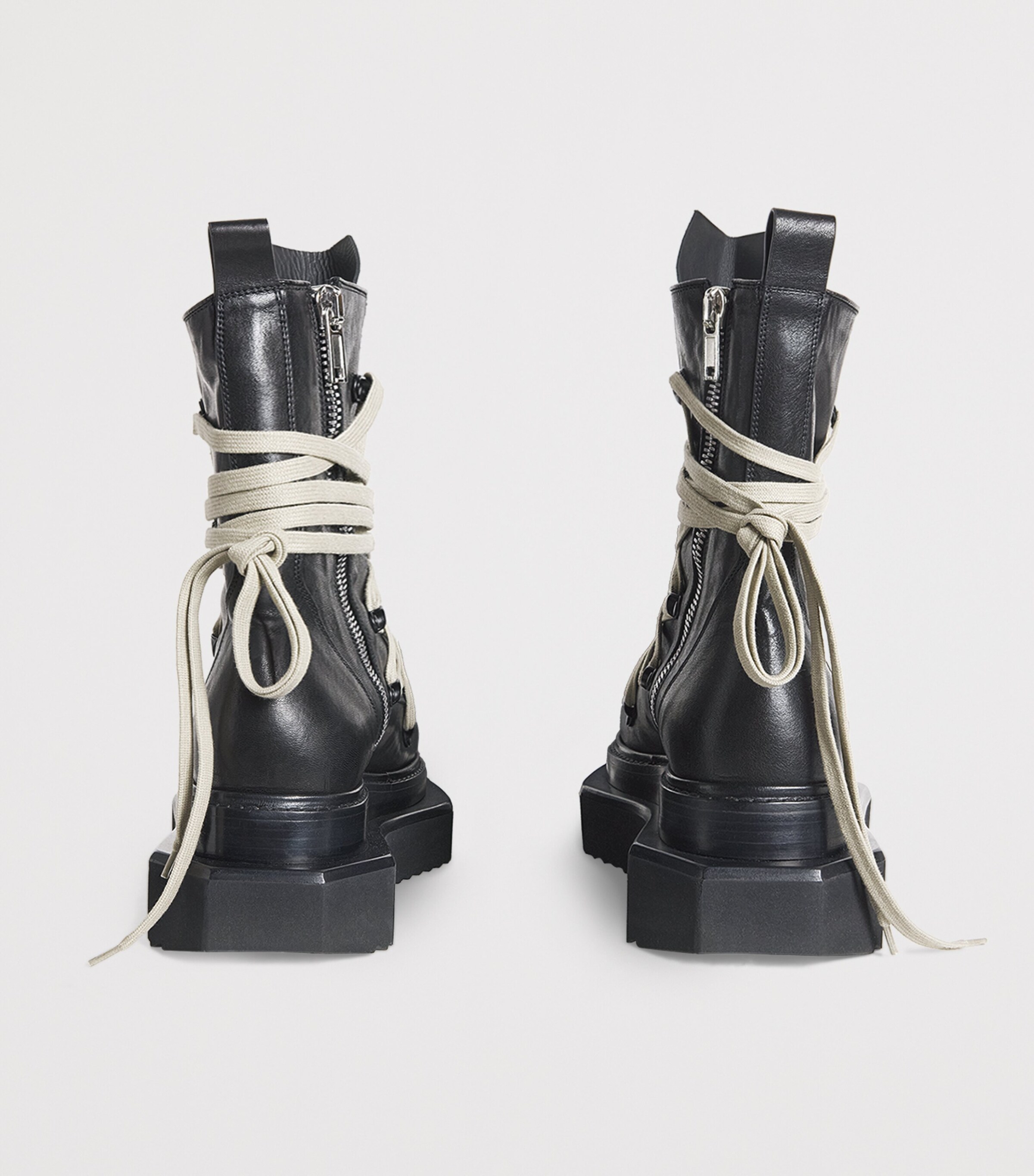 Rick Owens Black Mega-Lace Turbo Cyclops Boots | Harrods UK