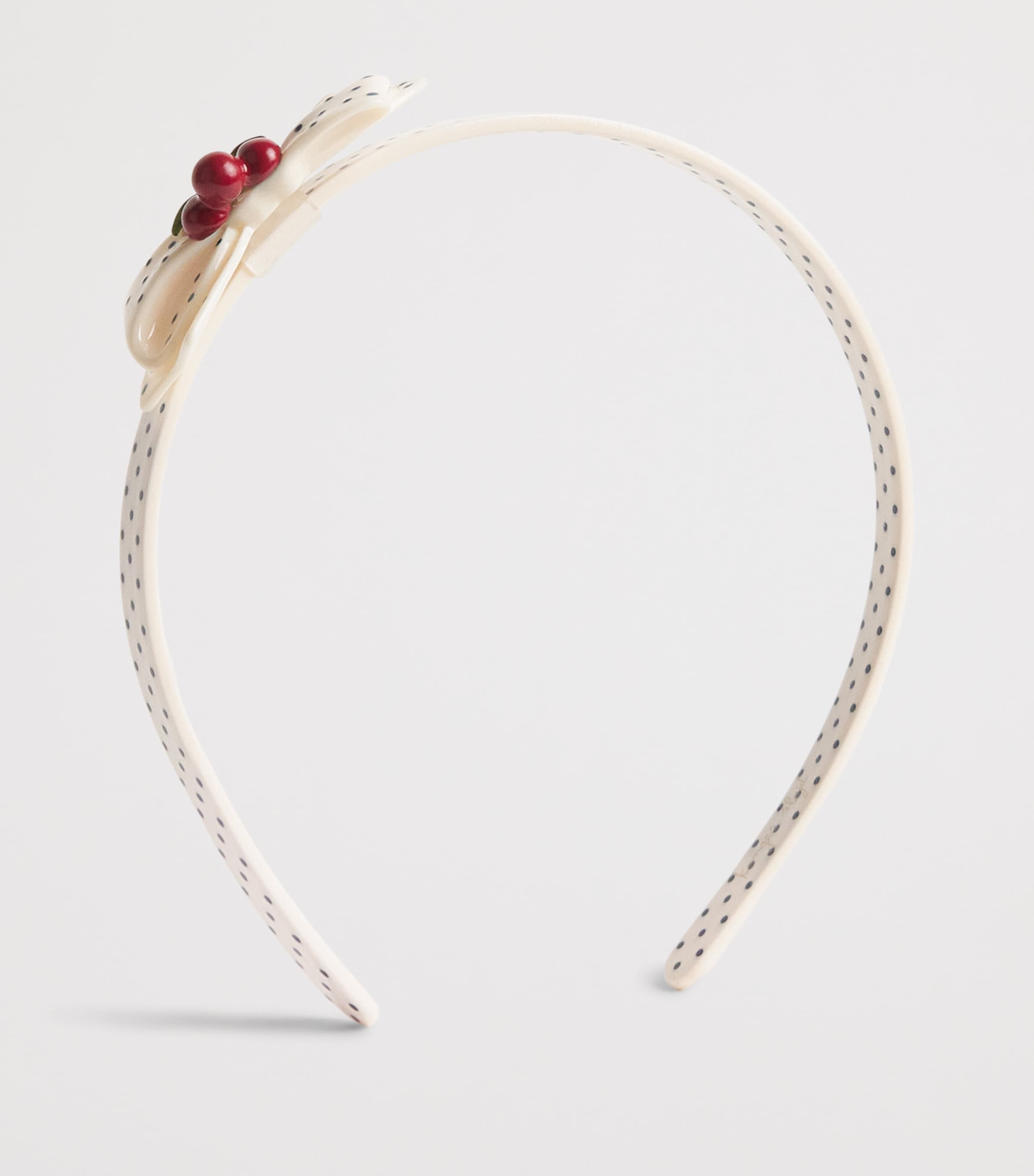 KONGES SLOJD Polka-Dot Cherry Bow Hairband Image 2