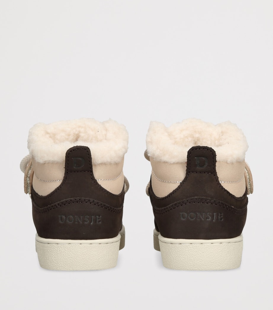 Leather Kicco Sneakers DARK BROWN Image 2