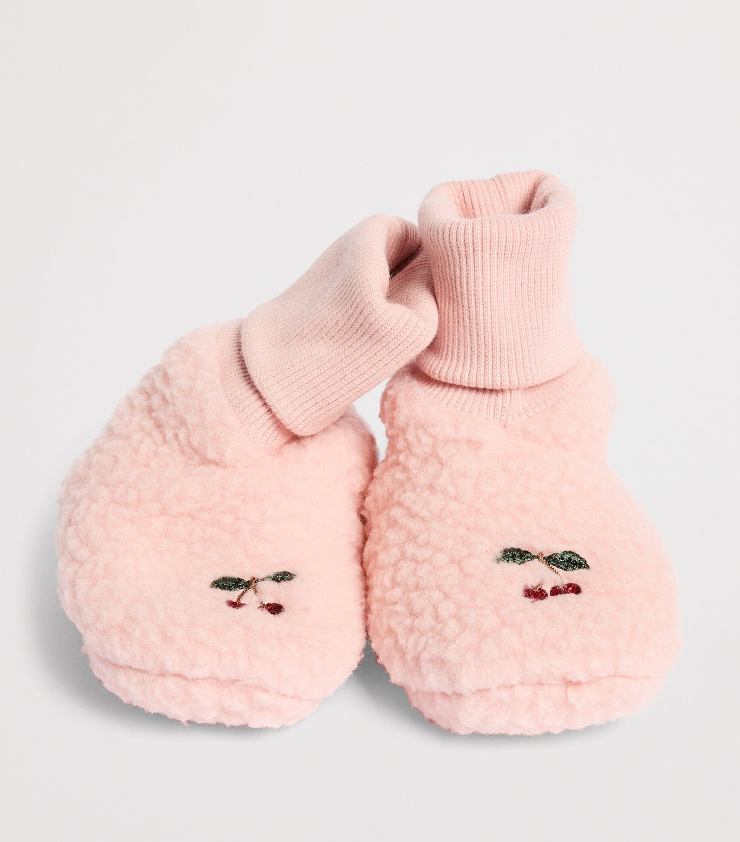 KONGES SLOJD Fleece Safa Booties (6-18 Months) Rose Smoke Image 4