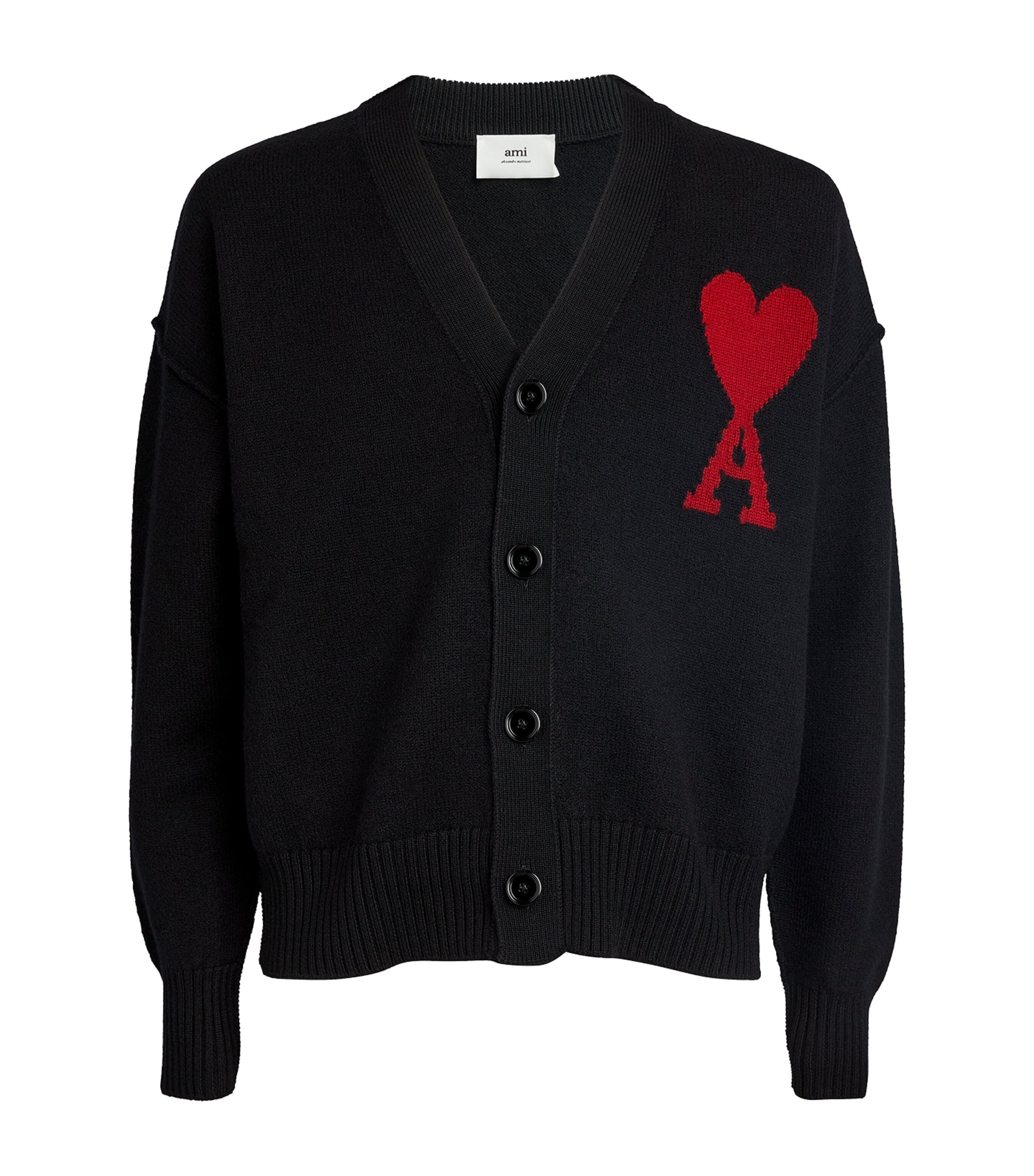 AMI Paris Ami de Coeur Cardigan | Men Clothing | Knitwear | Cardigans | Designers | Ami Paris