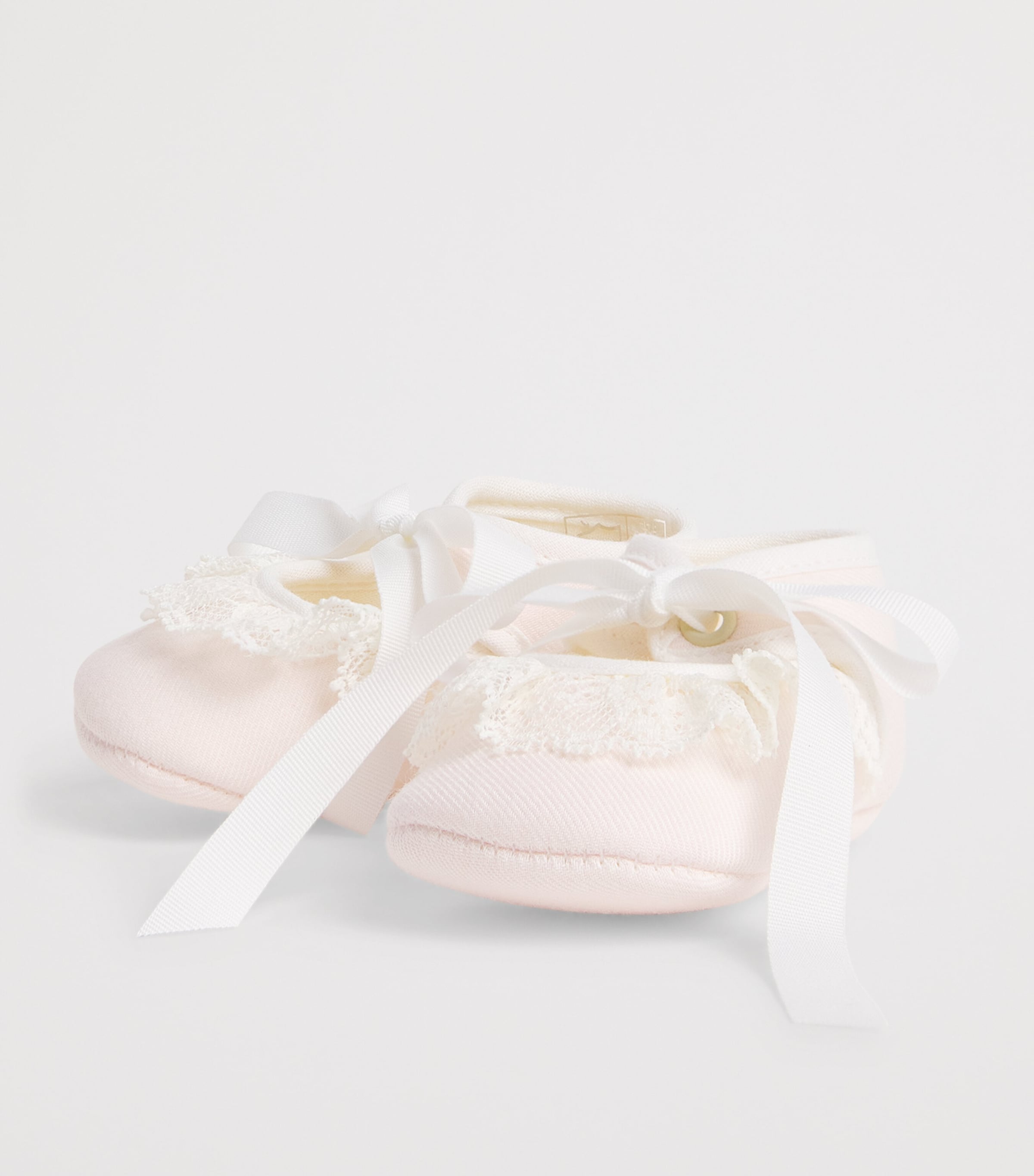 Paz Rodriguez Lace-Trim Ballet Flats Light Pink Image 2