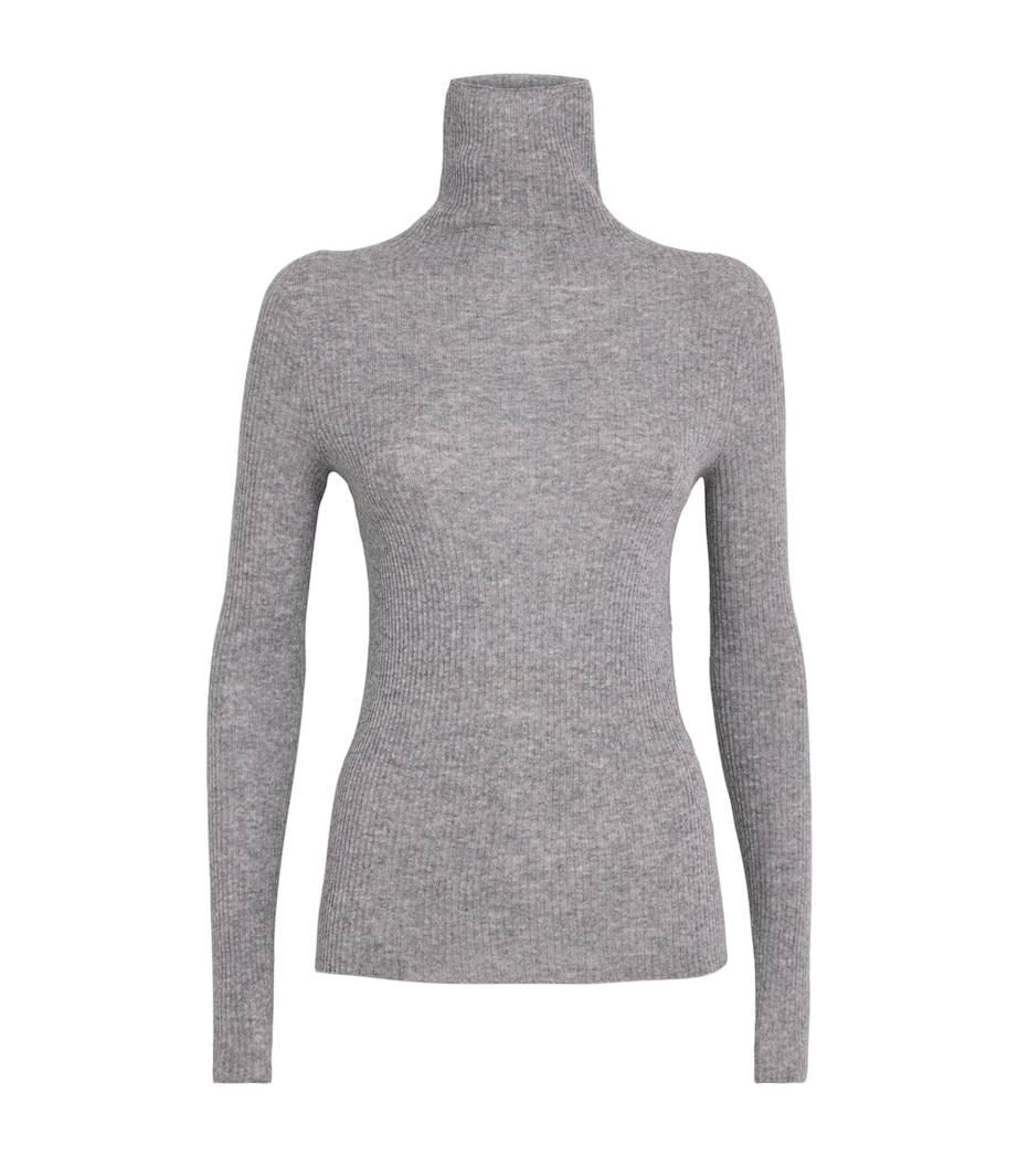 Wool-Silk-Cashmere Ribbed Sweater 8132 ROCCIA Image 1