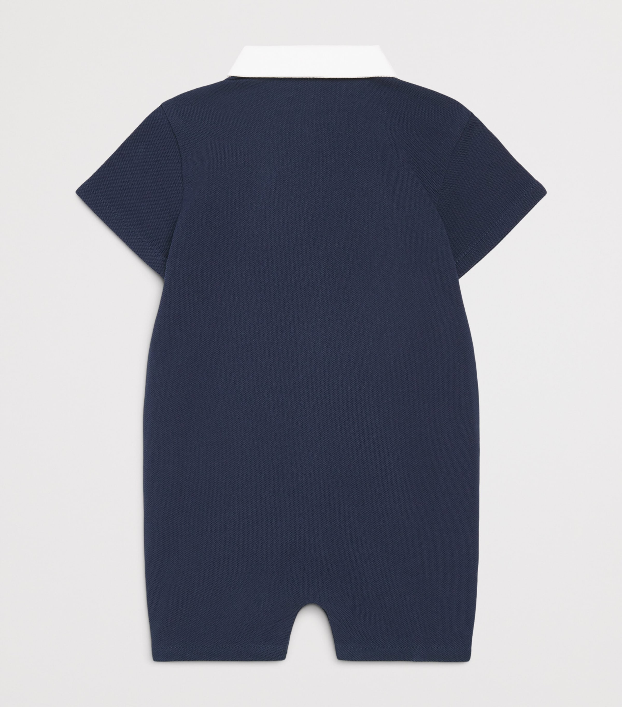 Balmain Kids Cotton Jersey Playsuit (3-18 Months) Blue/white Image 2