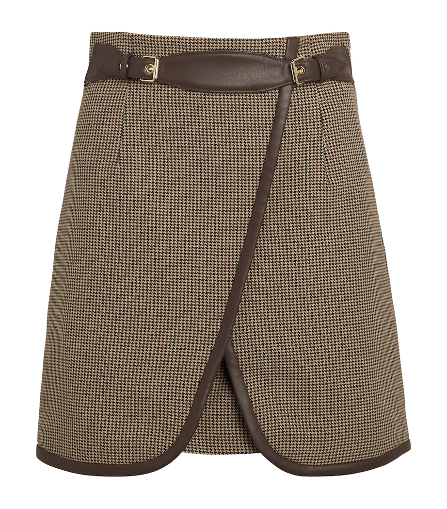 Check Belted Mini Skirt MULTICOLORED Image 1