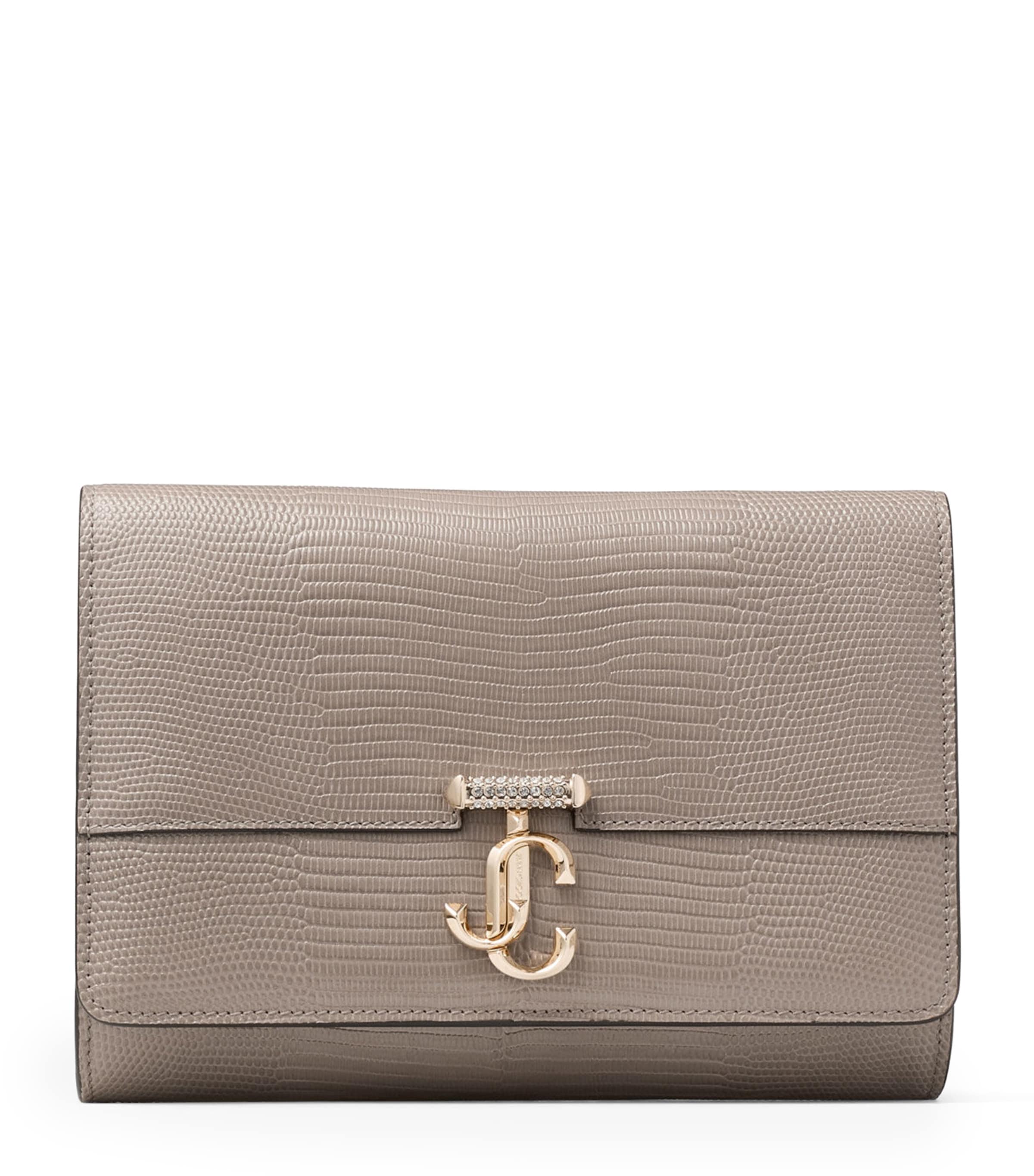 Jimmy Choo Avenue Clutch In Brown