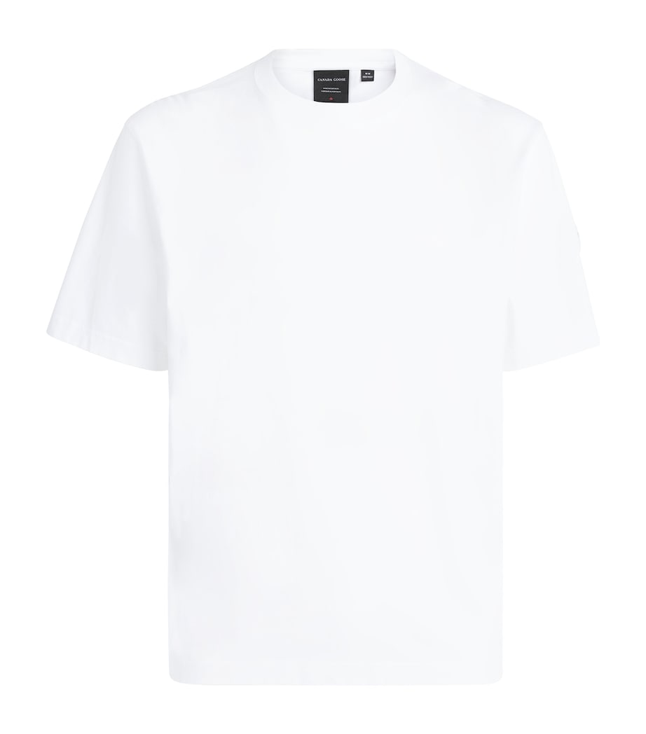 Canada Goose Mens Organic Cotton Novo T-Shirt Optic White Image 1