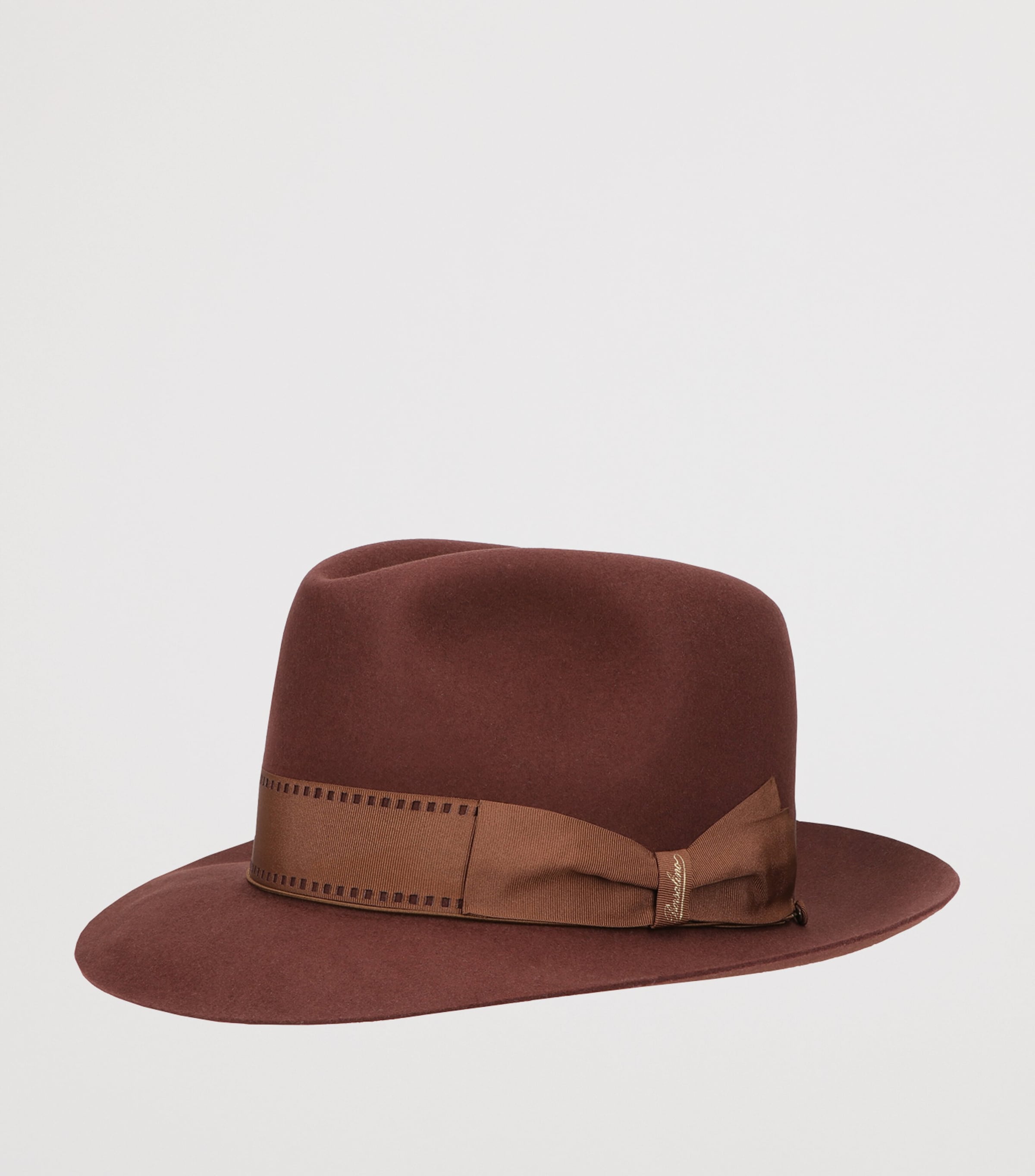 Borsalino Brown Felt The Bogart by Borsalino Cut 7 Hat | Harrods US