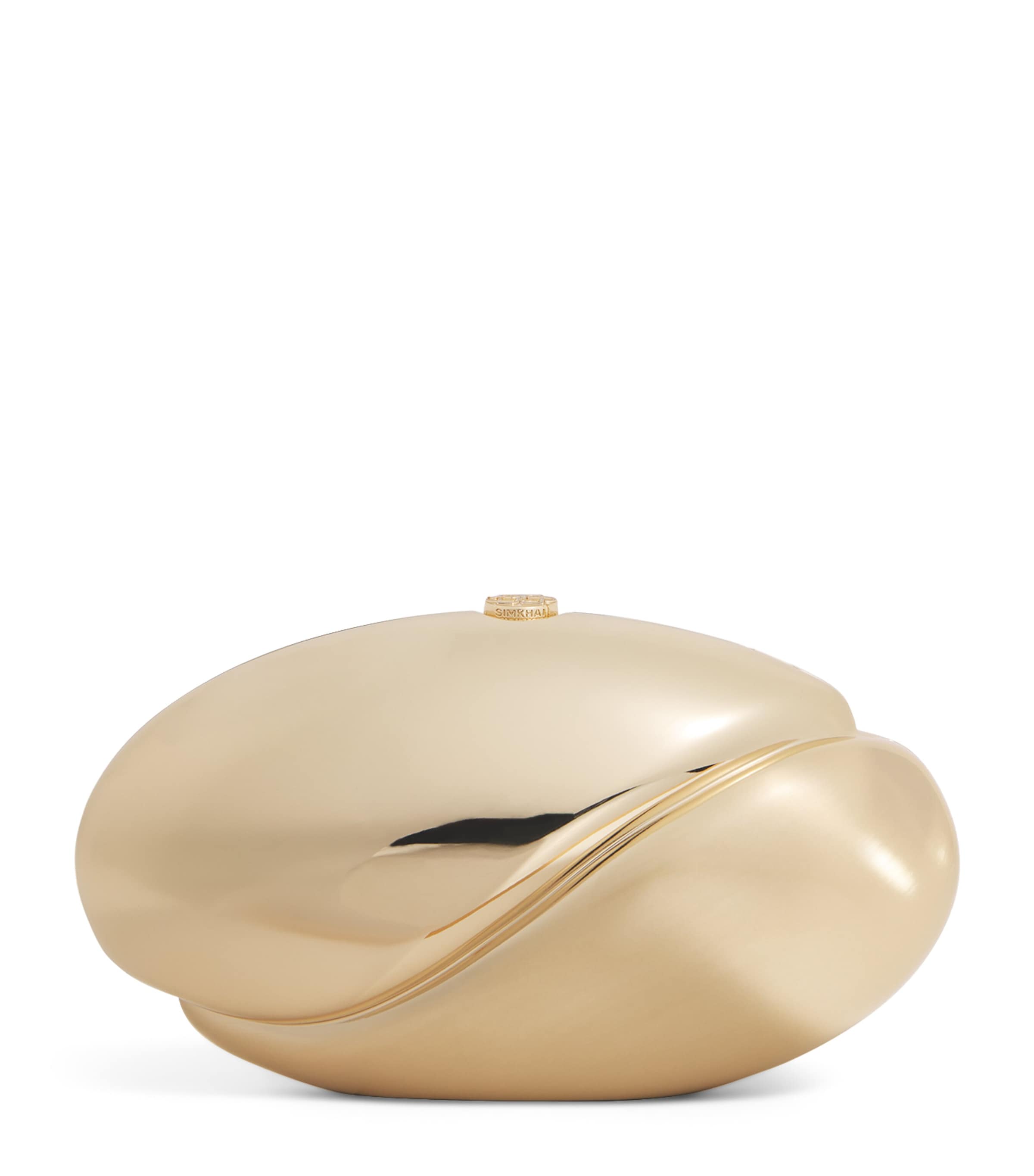 Simkhai Metallic Ameera Clutch Bag In Gold