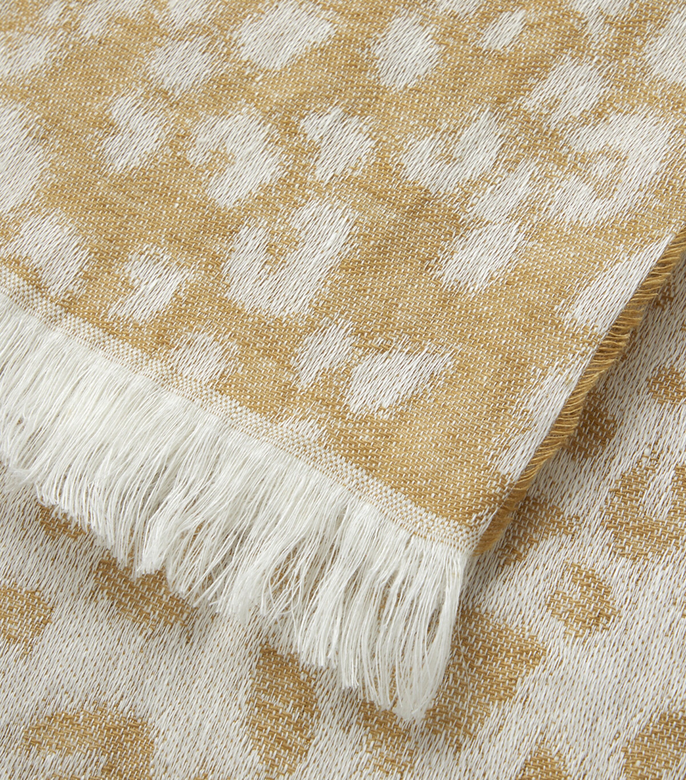 Yves Delorme Linen Fauve Throw (140cm x 160cm) Mordore Image 2