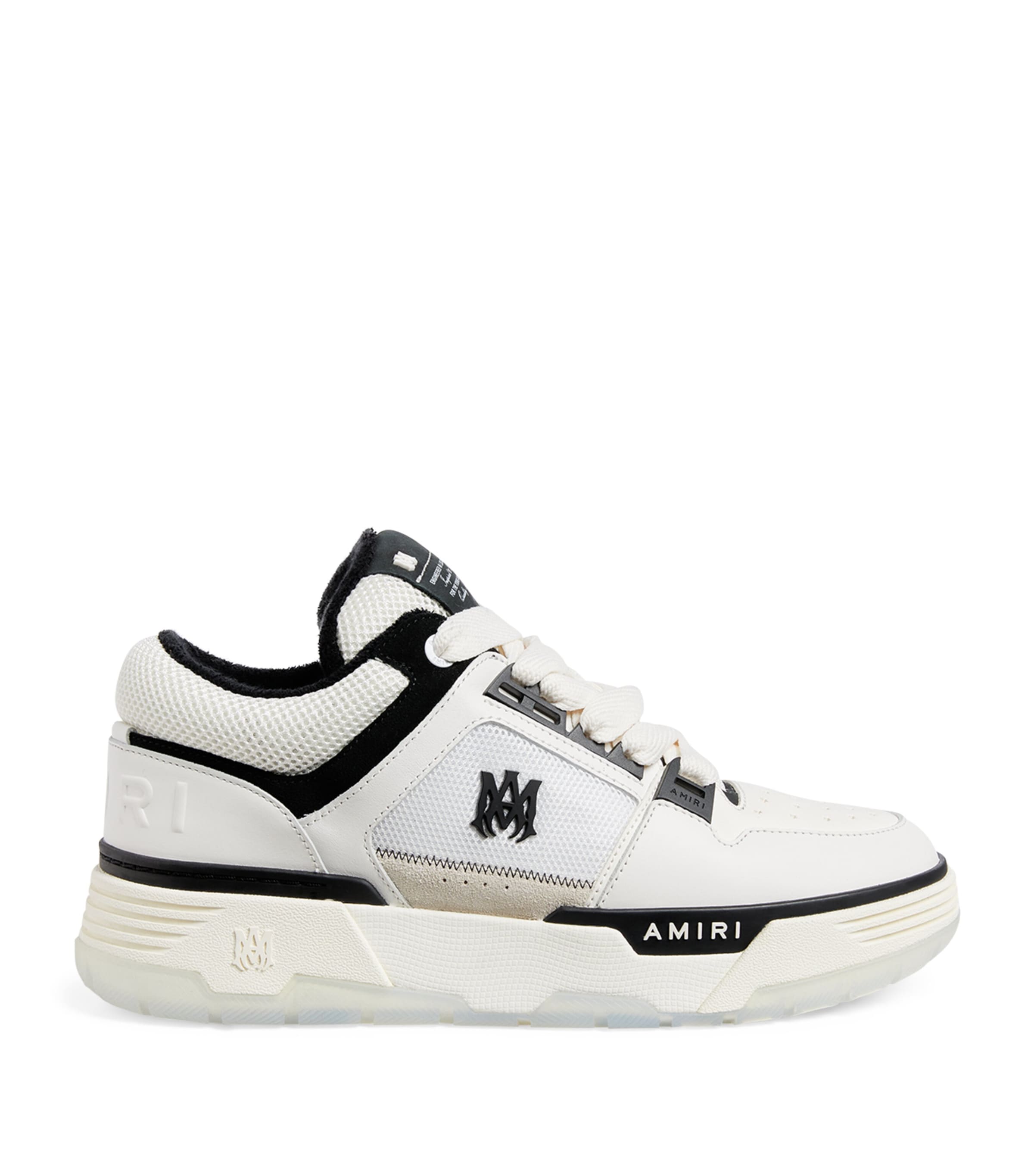 Shop Amiri Leather Ma-1 Sneakers In White