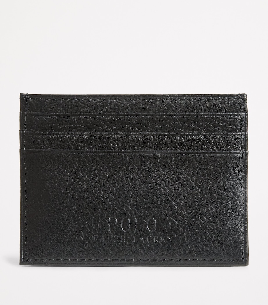 Polo Ralph Lauren Leather Logo Card Holder Black Image 3