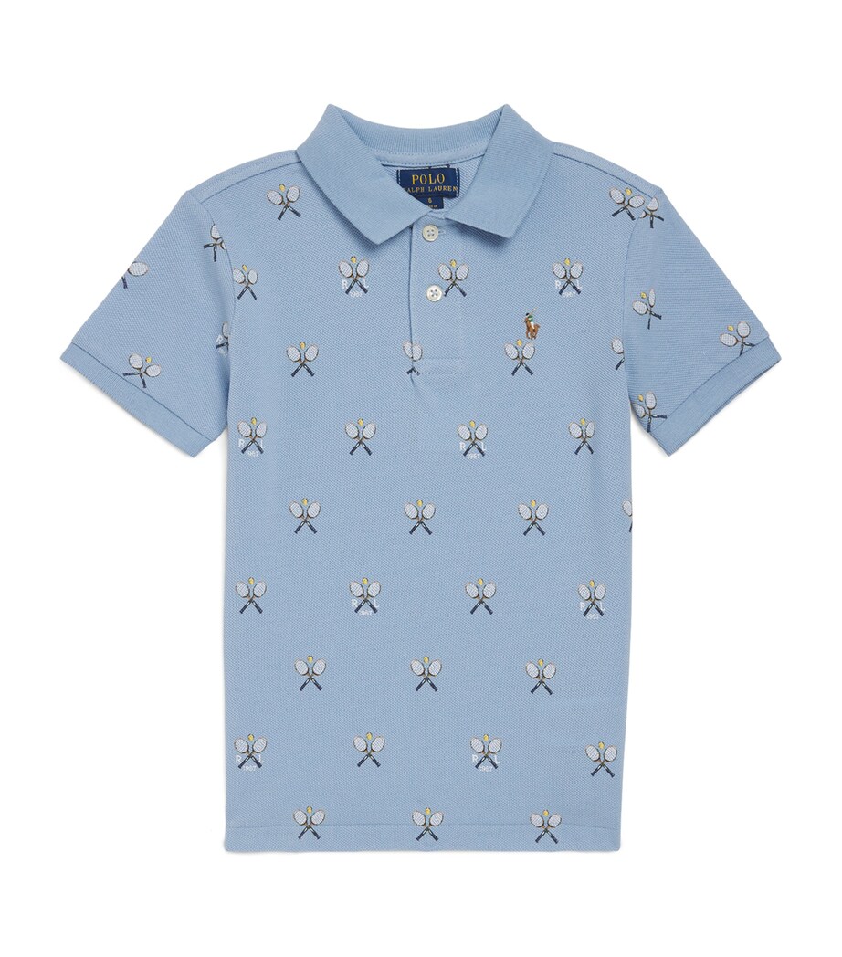 Cotton Tennis Polo Shirt (2-6 Years) TENNIS PRINT/C7940 Image 1