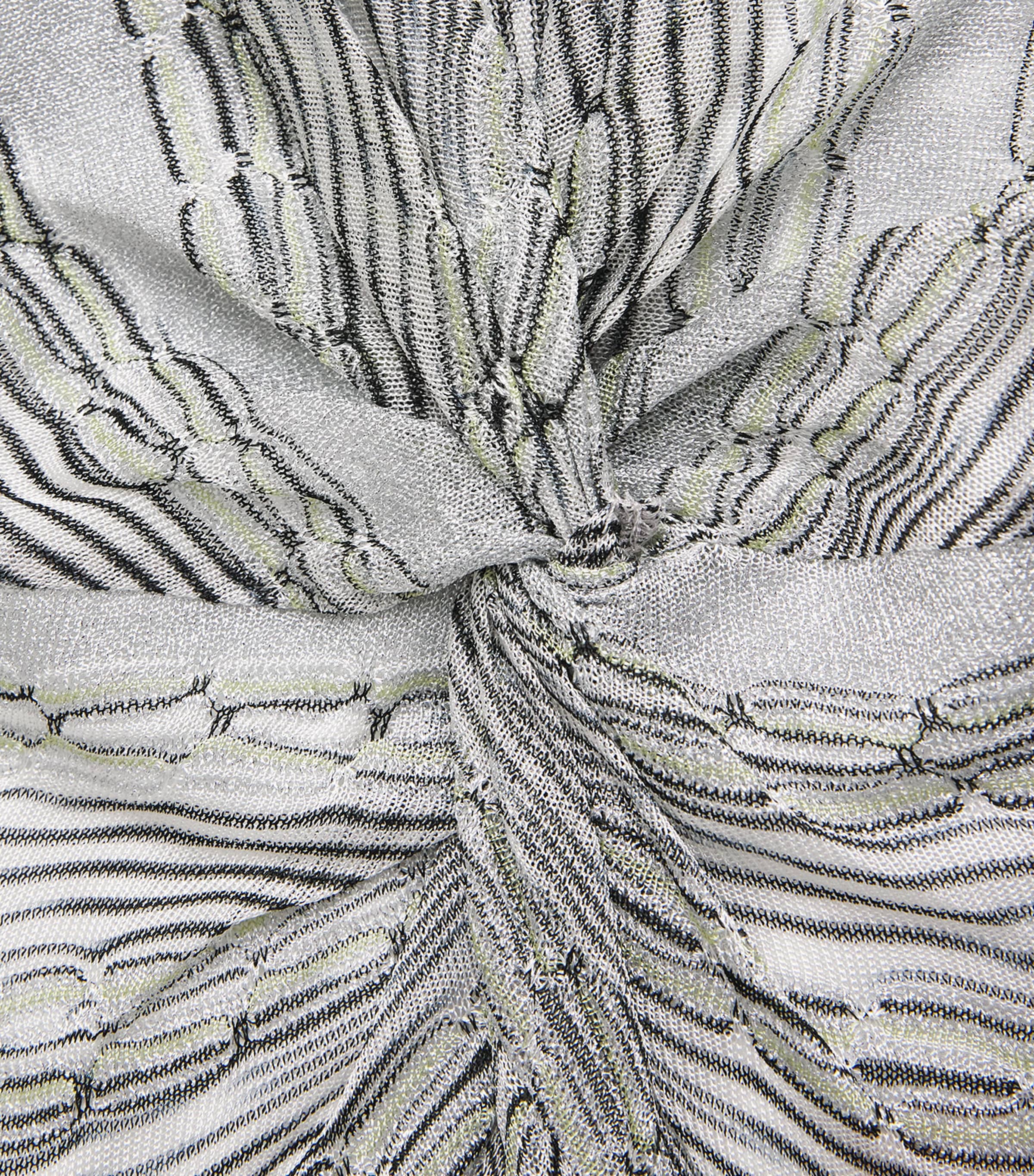Missoni Womens Knitted Jacquard Maxi Dress Silver Tones Image 6