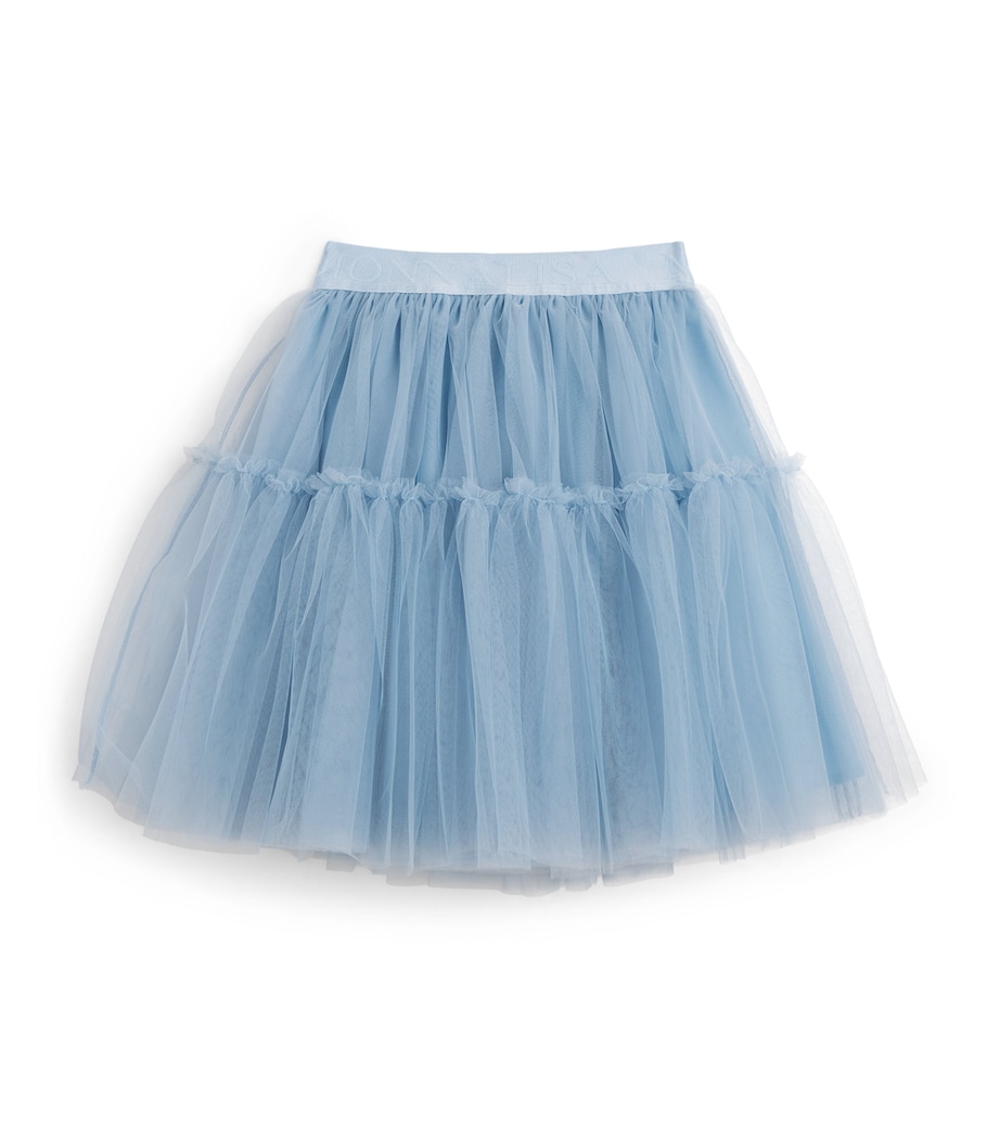 Monnalisa Tulle Logo Skirt (2-10 Years) Fiordaliso Image 1