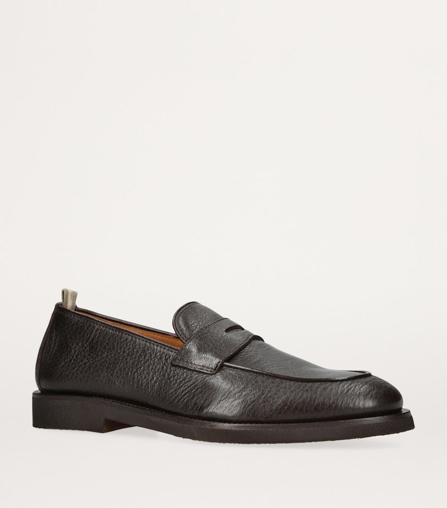 Leather Opera Flexi Loafers BROWN Image 3
