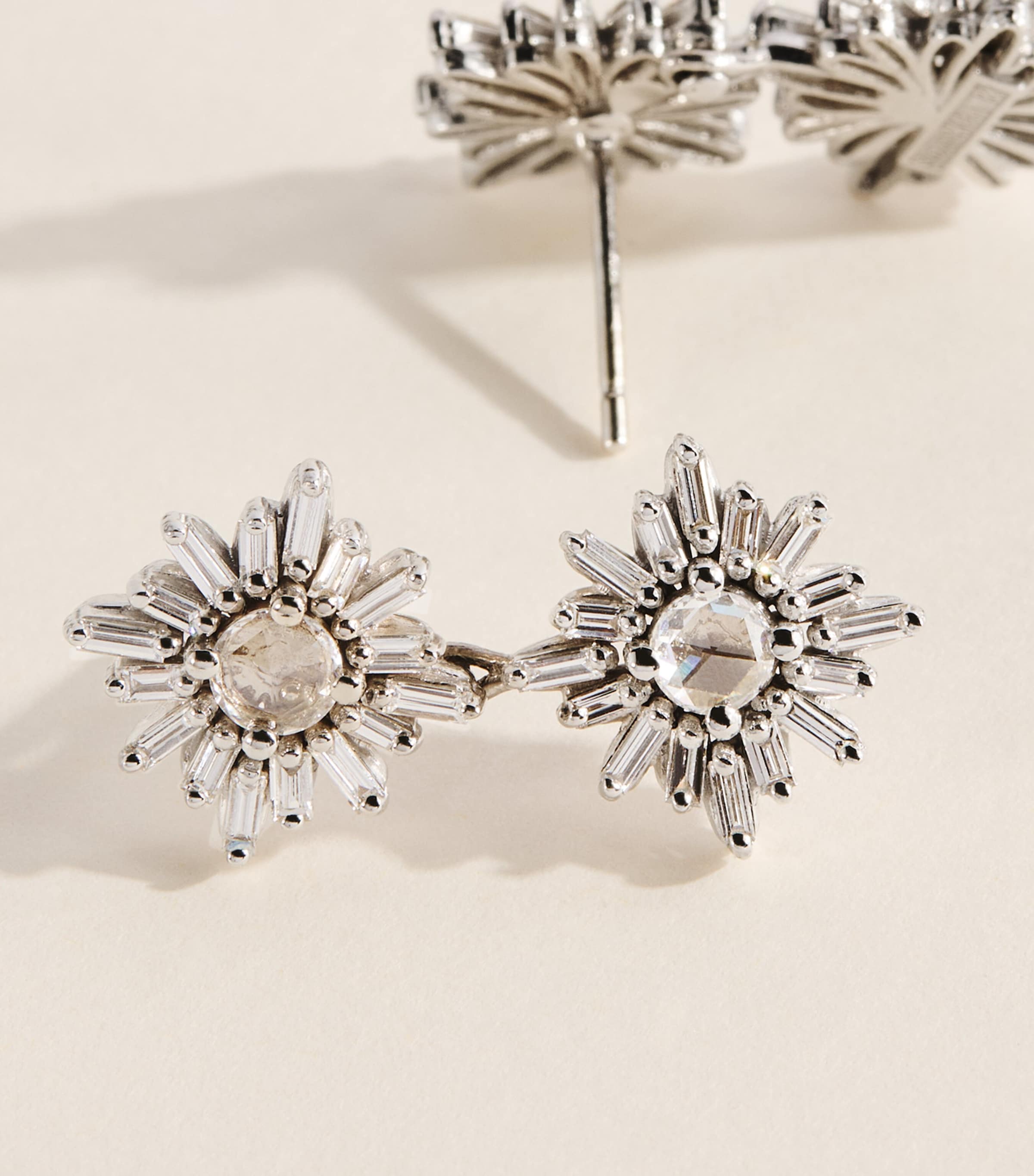 Suzanne Kalan White Gold and Diamond Doublet Earrings Wg/wd Image 4