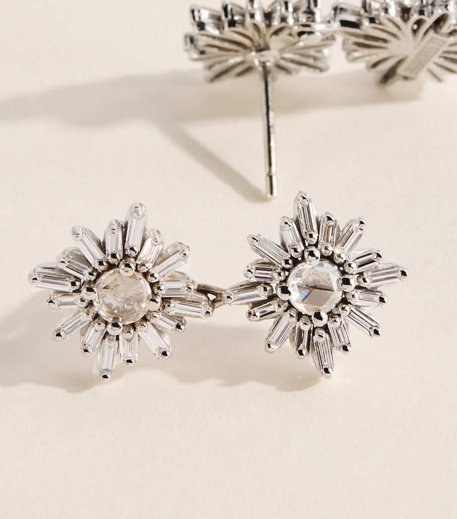 Suzanne Kalan White Gold and Diamond Doublet Earrings Wg/wd Image 4