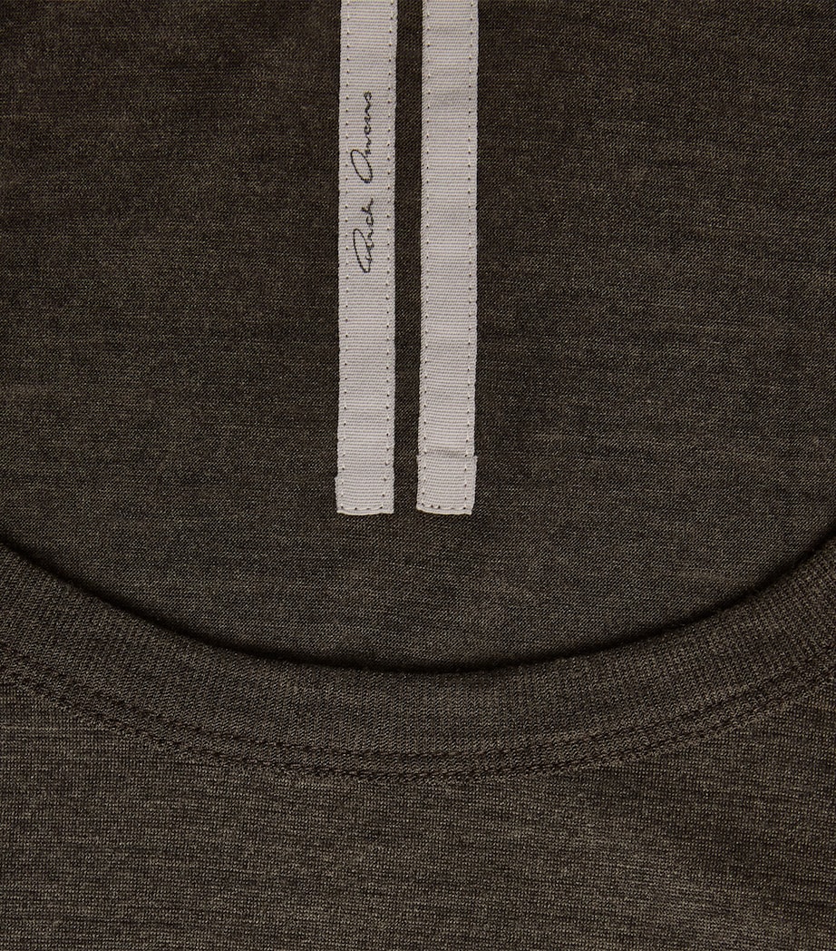 Rick Owens Mens Wool-Silk Pony Tank Top Drkdust Image 6