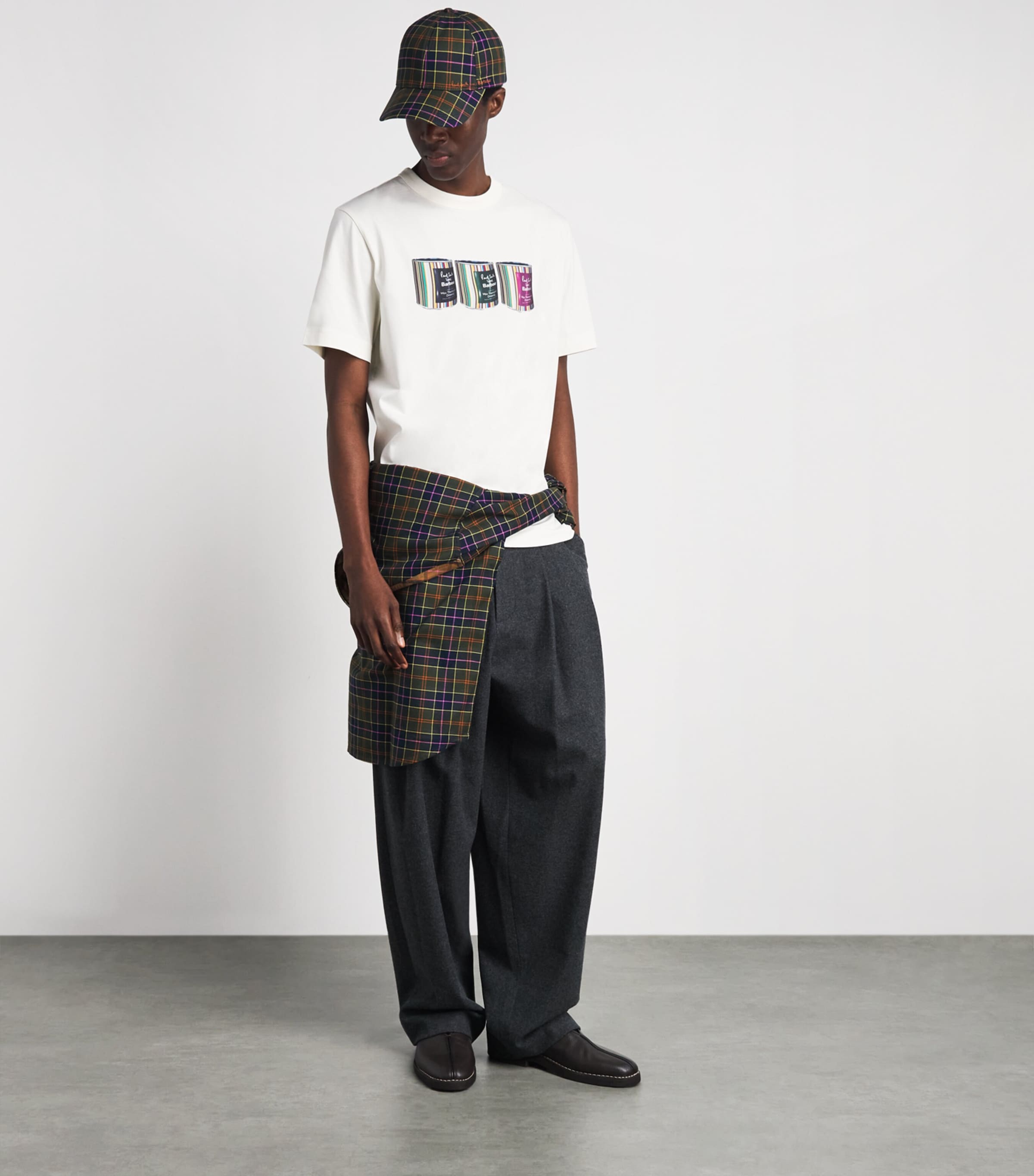 Barbour x Paul Smith Tartan Baseball Cap Ps Classic Image 4