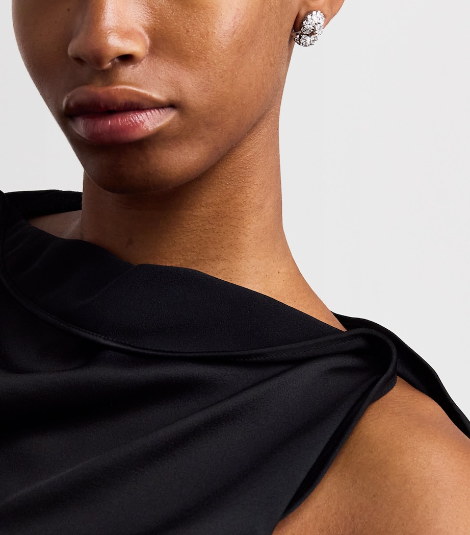 White Gold and Diamond Y-Couture Stud Earrings WHITE GOLD Image 2